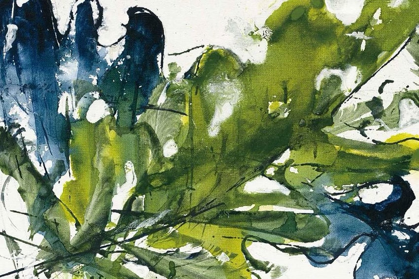 (HIRED) Green & Blue Abstract