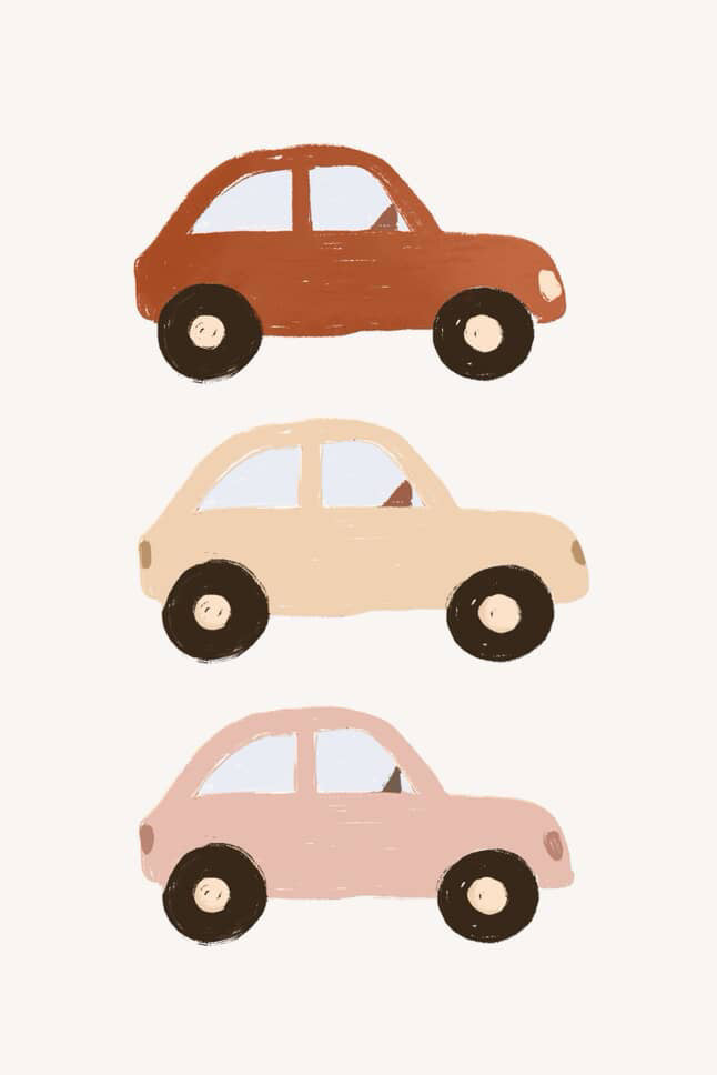 Kids Print - Beep Beep Cars