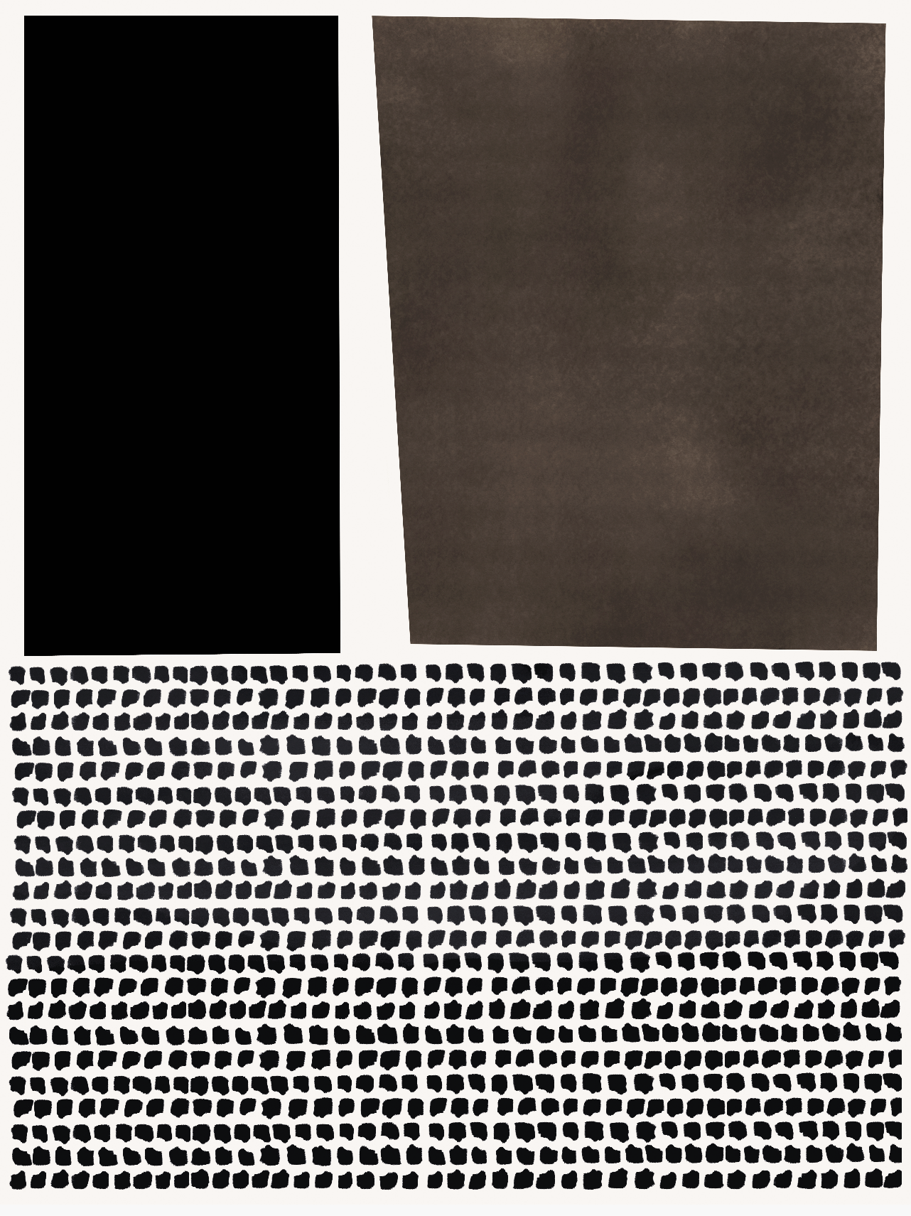 (HIRED) Framed - Boho Black, Dark Brown & Dots