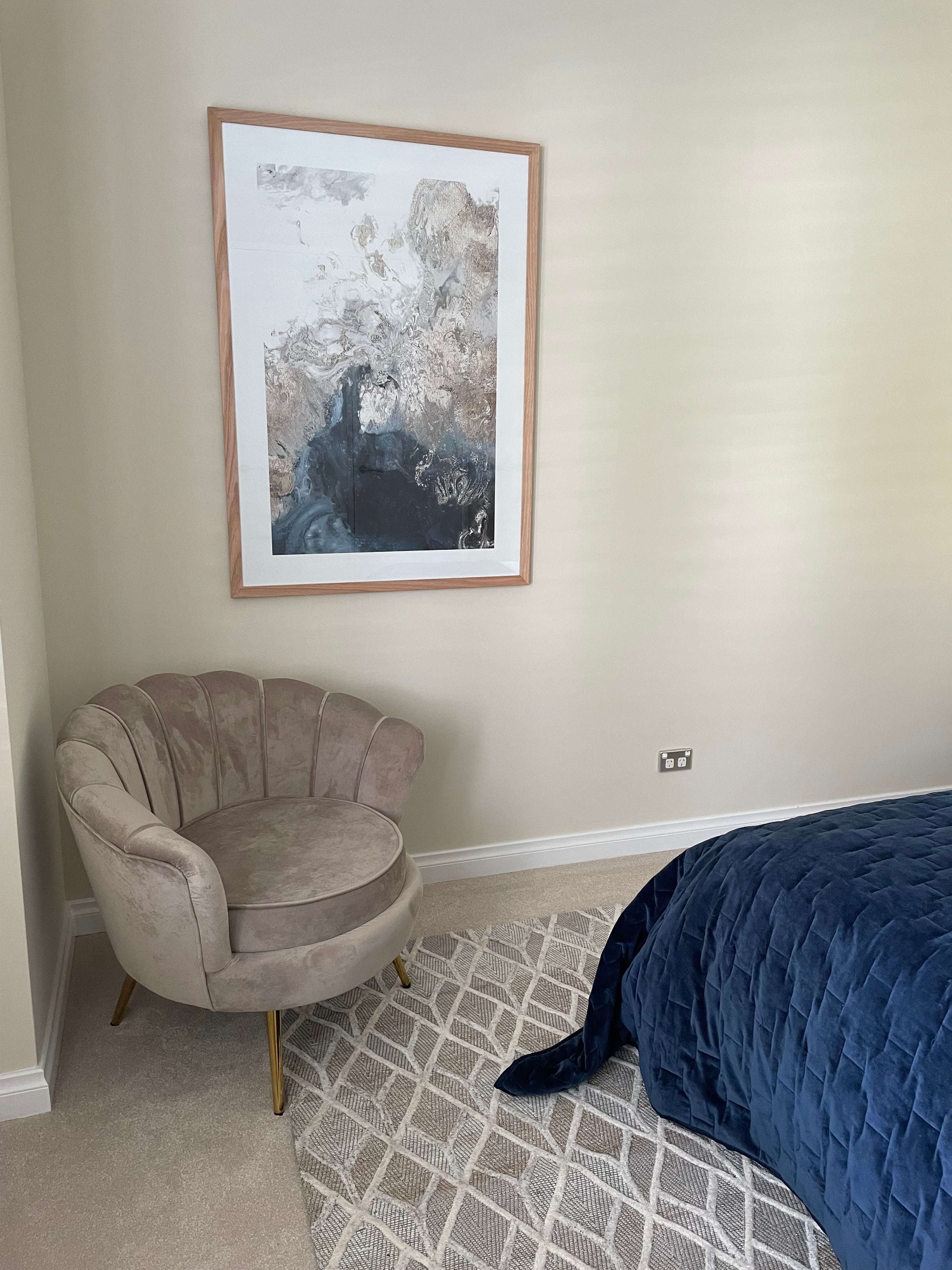 Framed - Ocean Splash - Indigo