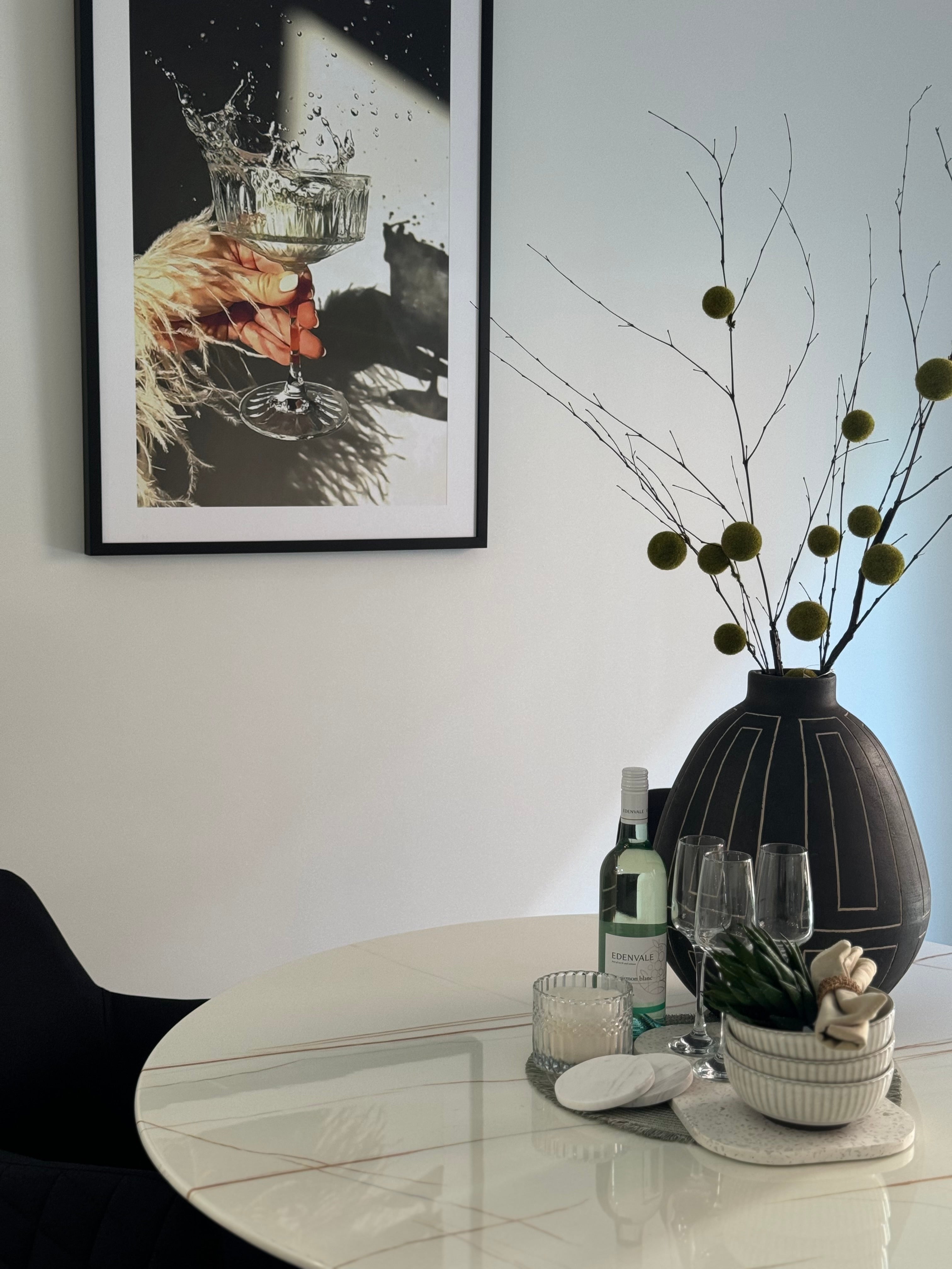 (HIRED) Framed - Champagne Glass