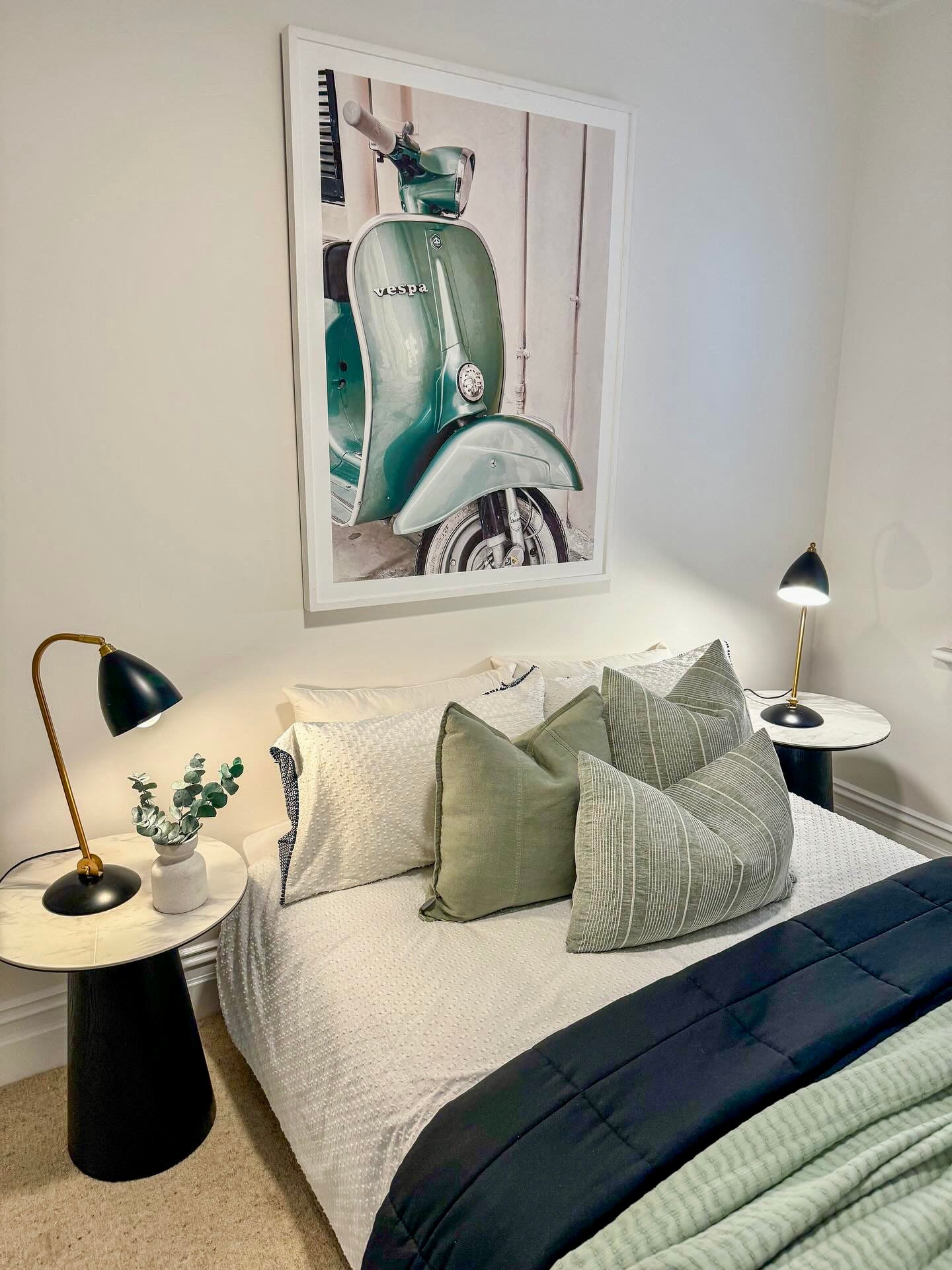 (HIRED) Framed Moped in Light Green