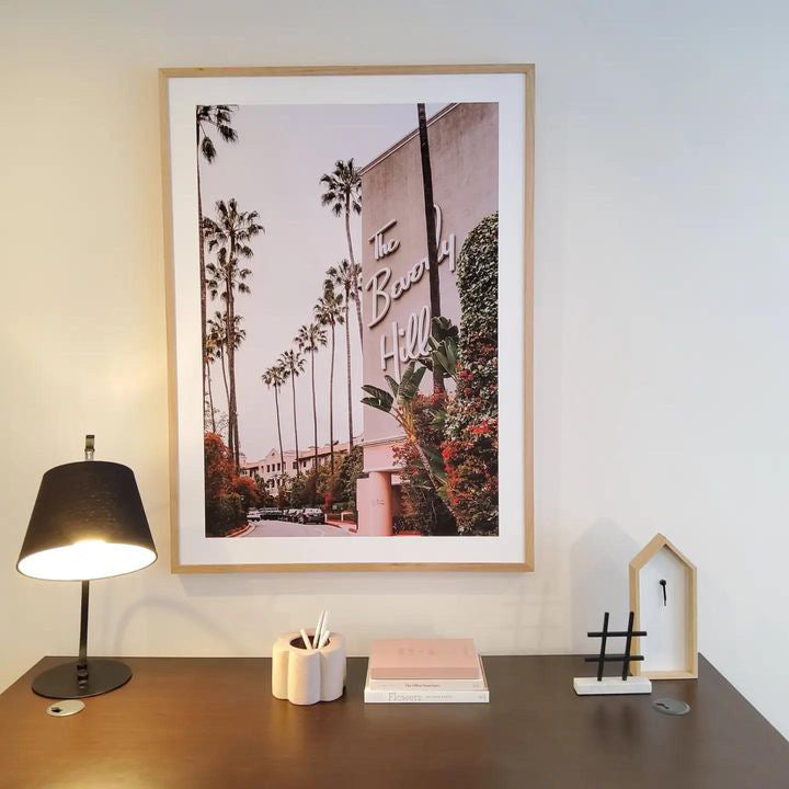 (HIRED) Framed - Beverly Hills - Print B