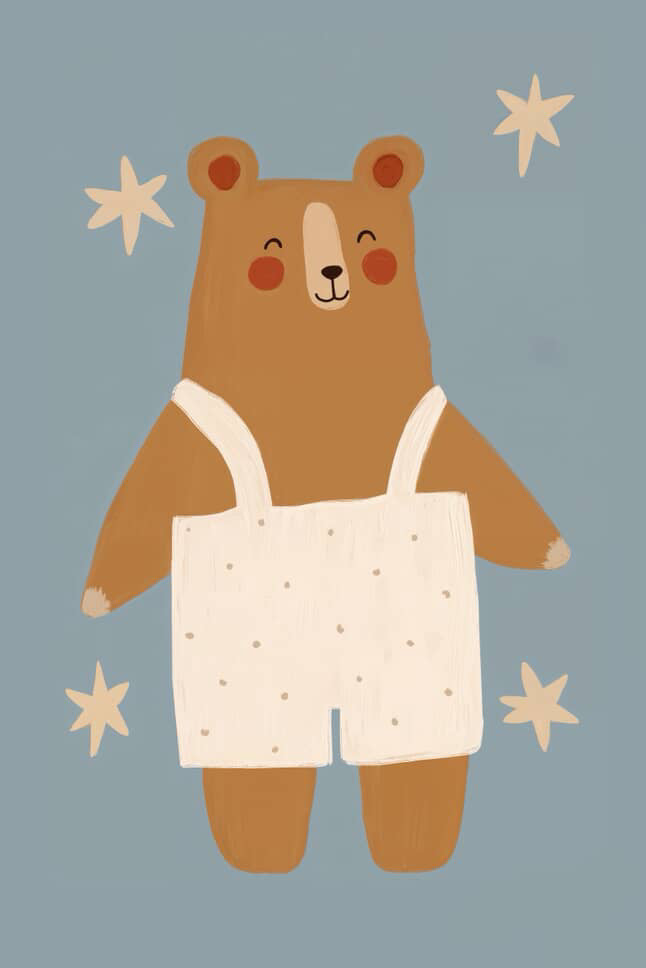 (HIRED) Kids Print - Twinkle Bear