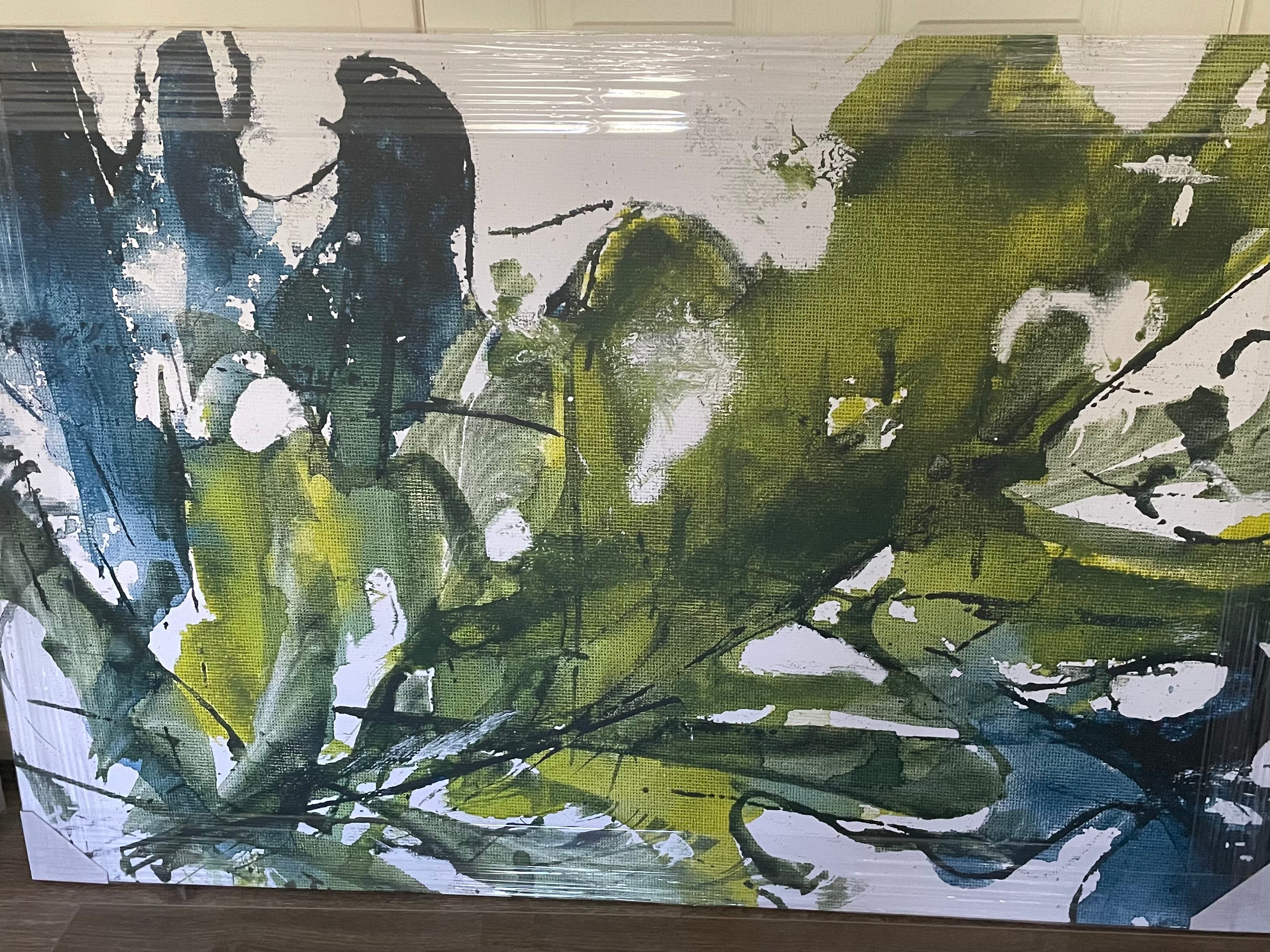 (HIRED) Green & Blue Abstract