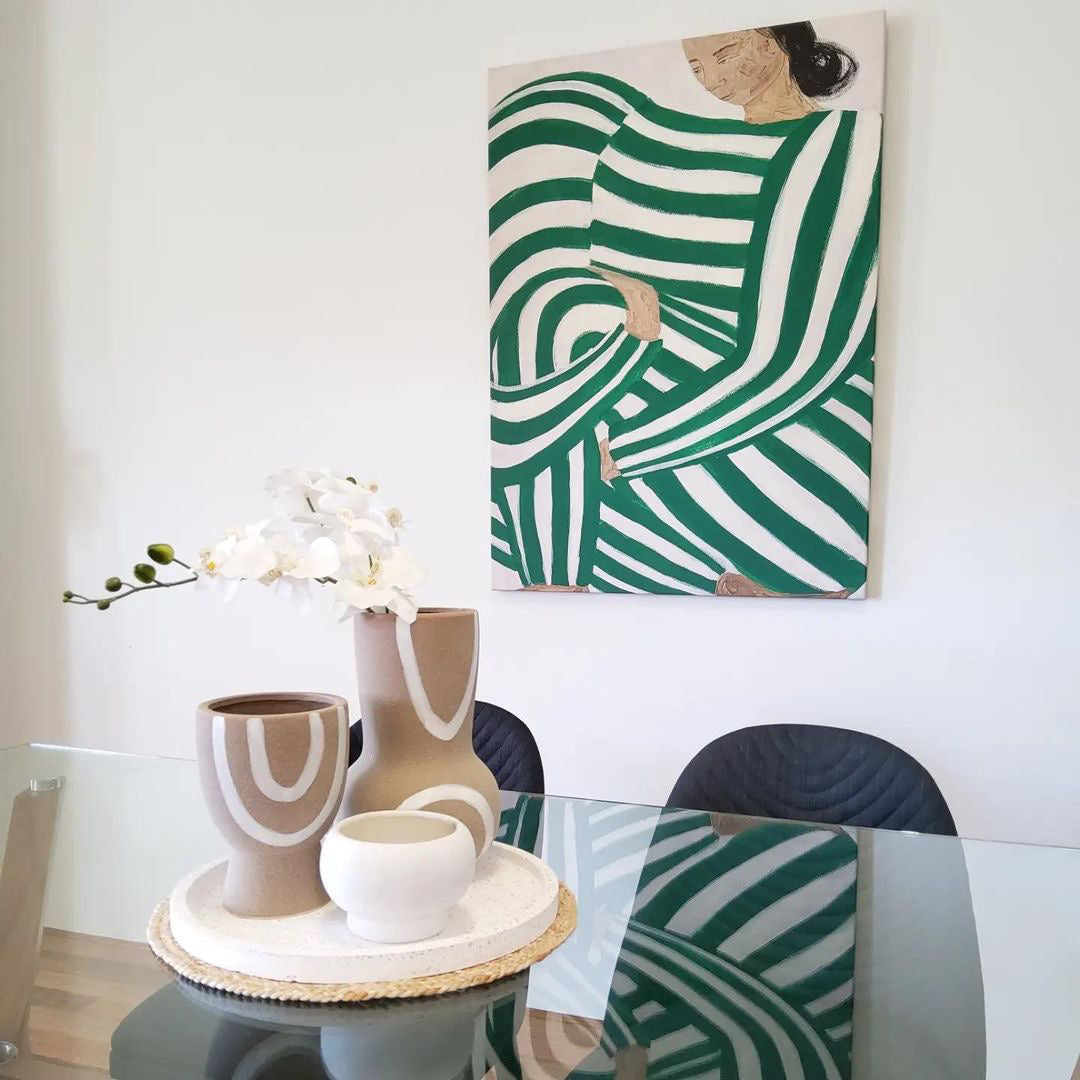 (HIRED) Vintage Woman (Green and White)