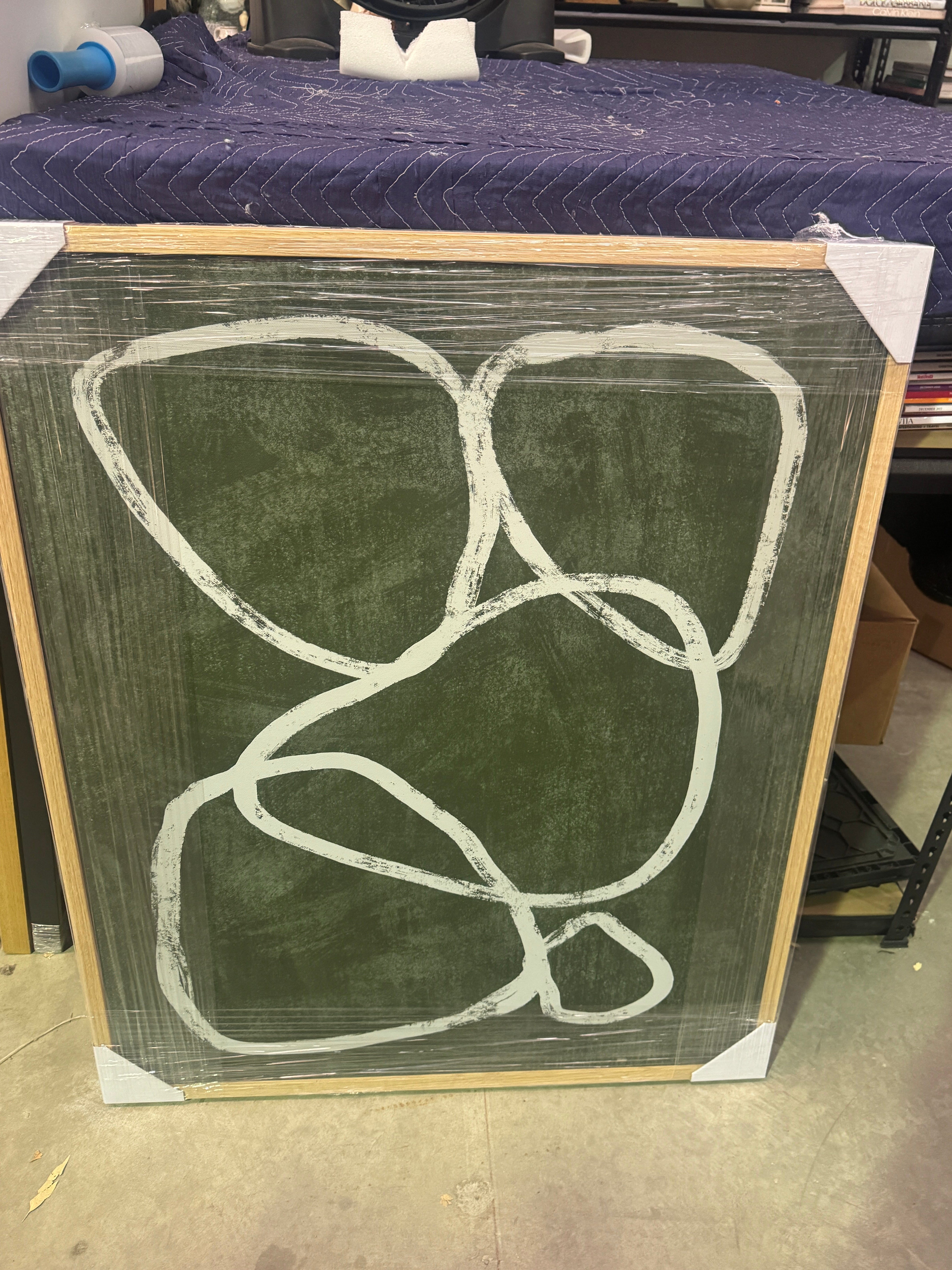 (HIRED) Framed - Fluid Lines - Print A