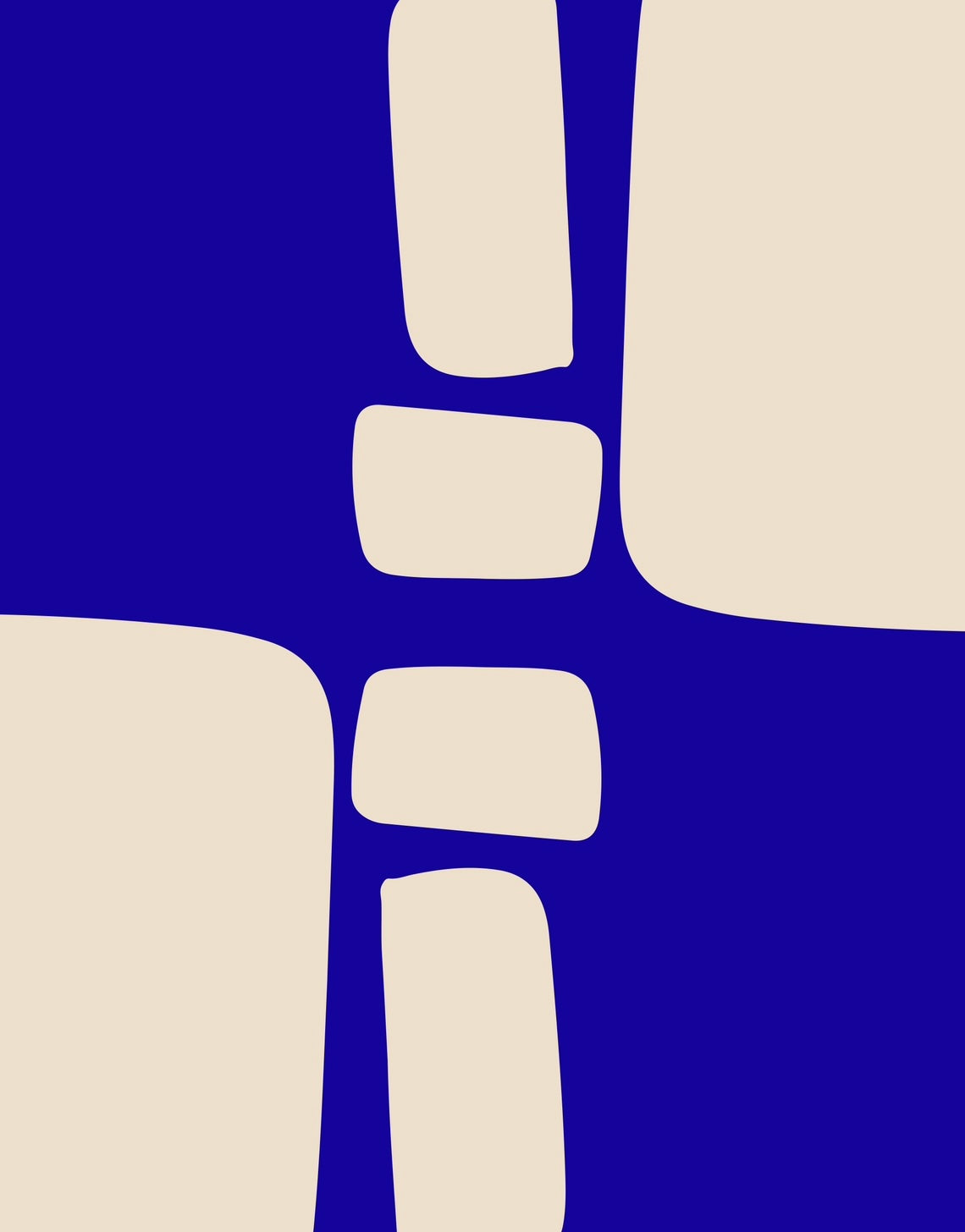 Framed - Geometric Midnight Blue