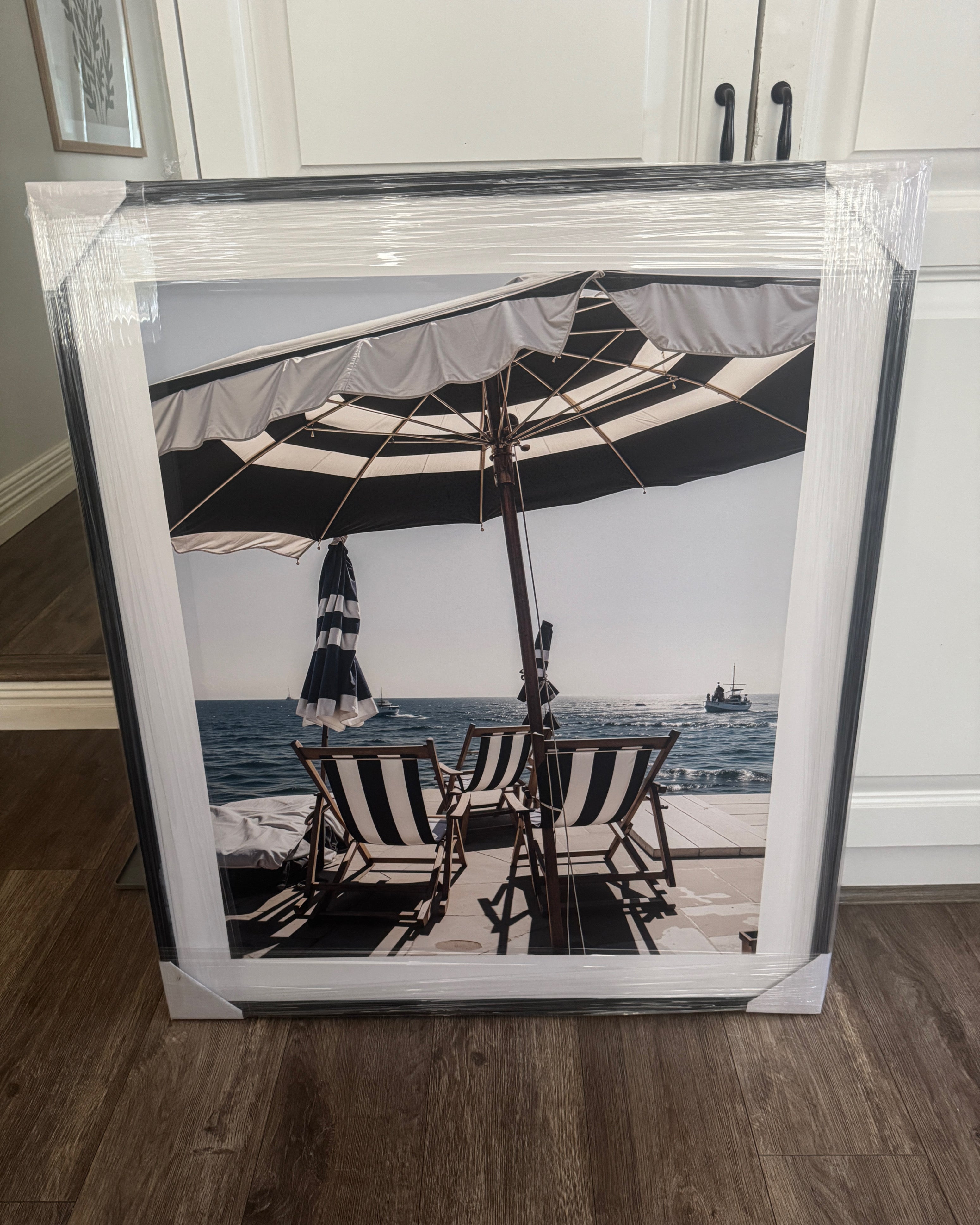 (HIRED) Framed - Beach Chairs - Print A