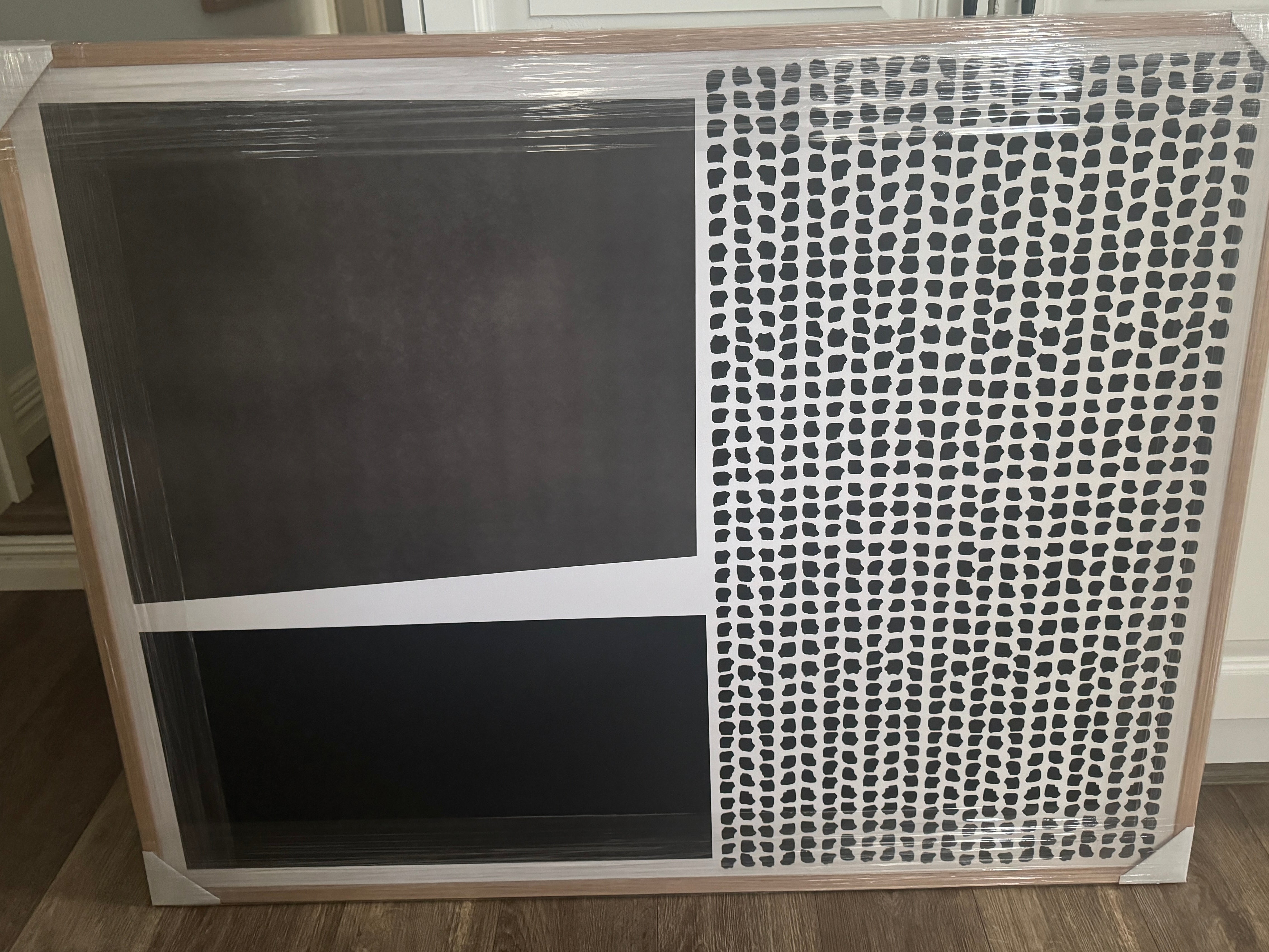 (HIRED) Framed - Boho Black, Dark Brown & Dots