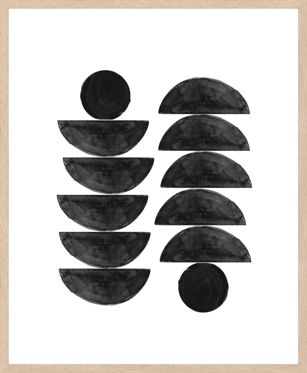 Oak Frame with White Border