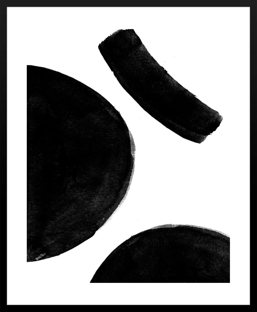 Black Frame with White Border