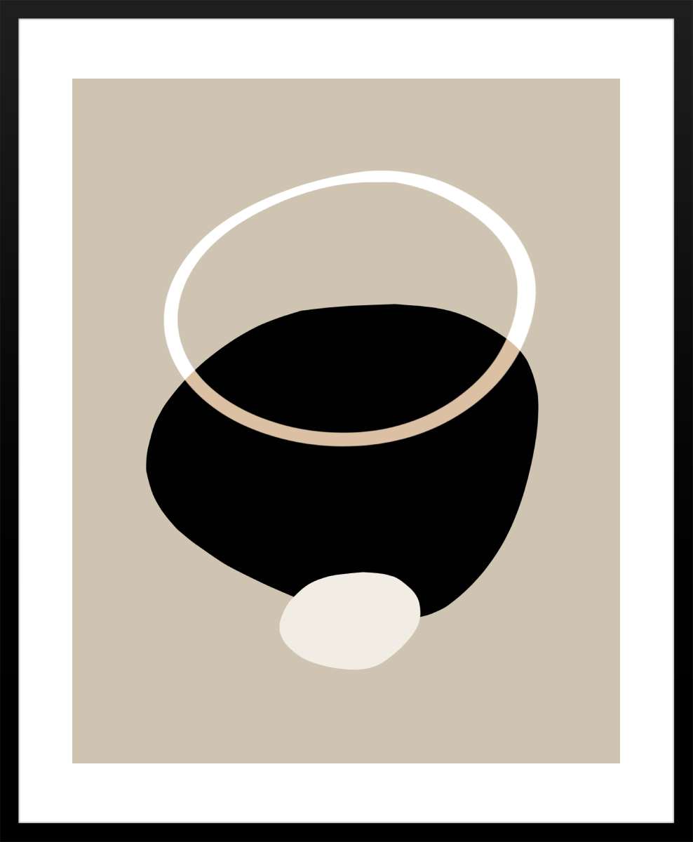 Black Frame with White Border