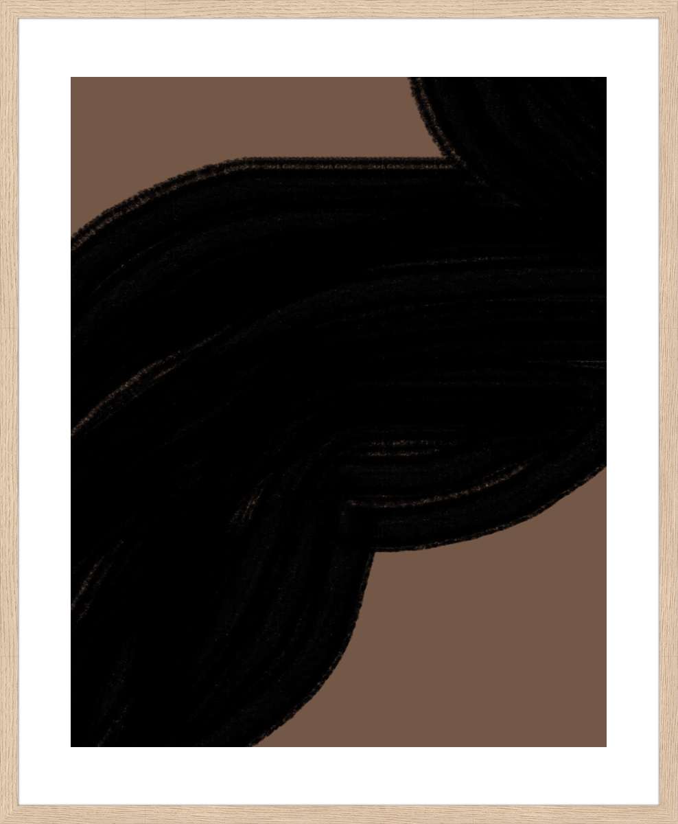 Oak Frame with White Border