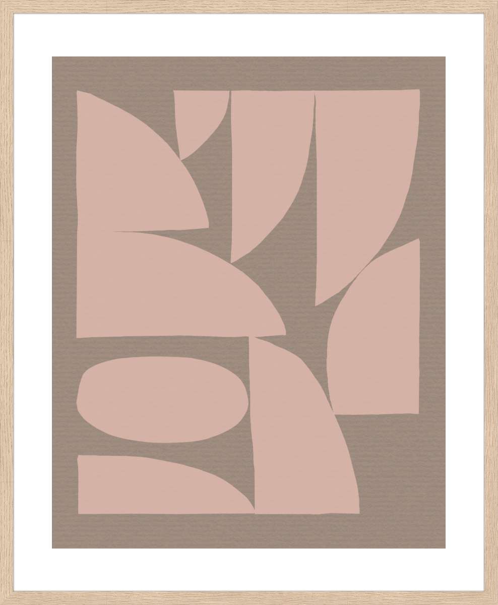 Oak Frame with White Border