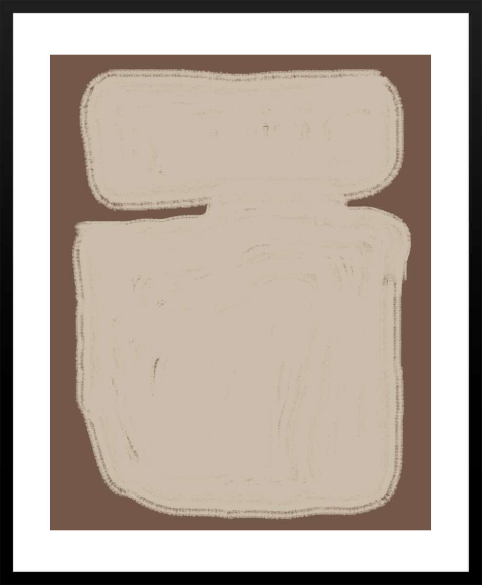 Black Frame with White Border