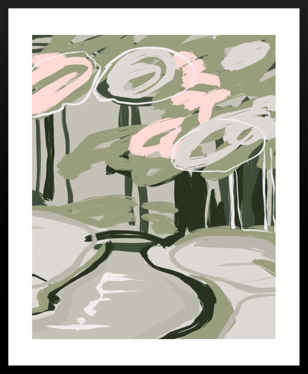 Black Frame with White Border