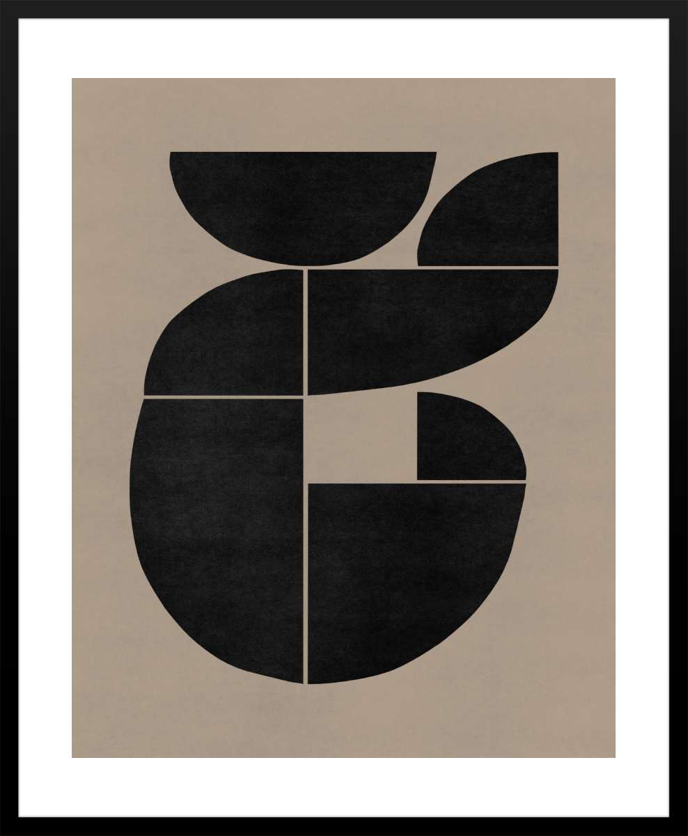 Black Frame with White Border