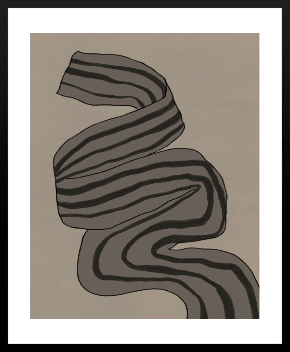 Black Frame with White Border