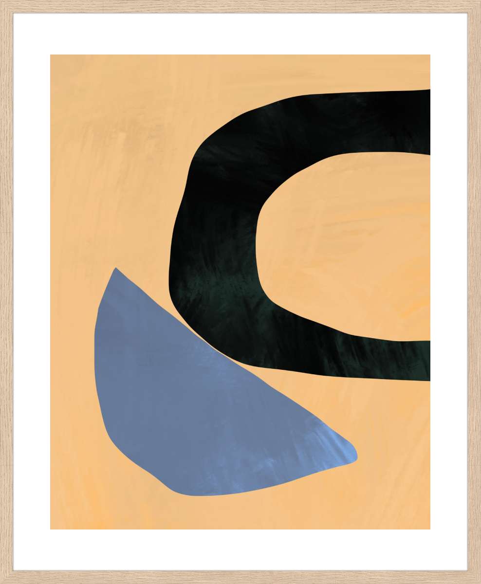 Oak Frame with White Border