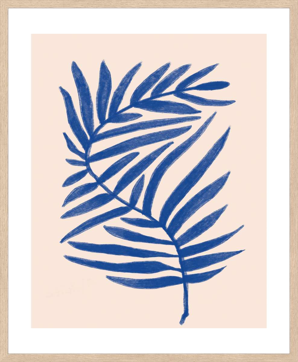 Oak Frame with White Border