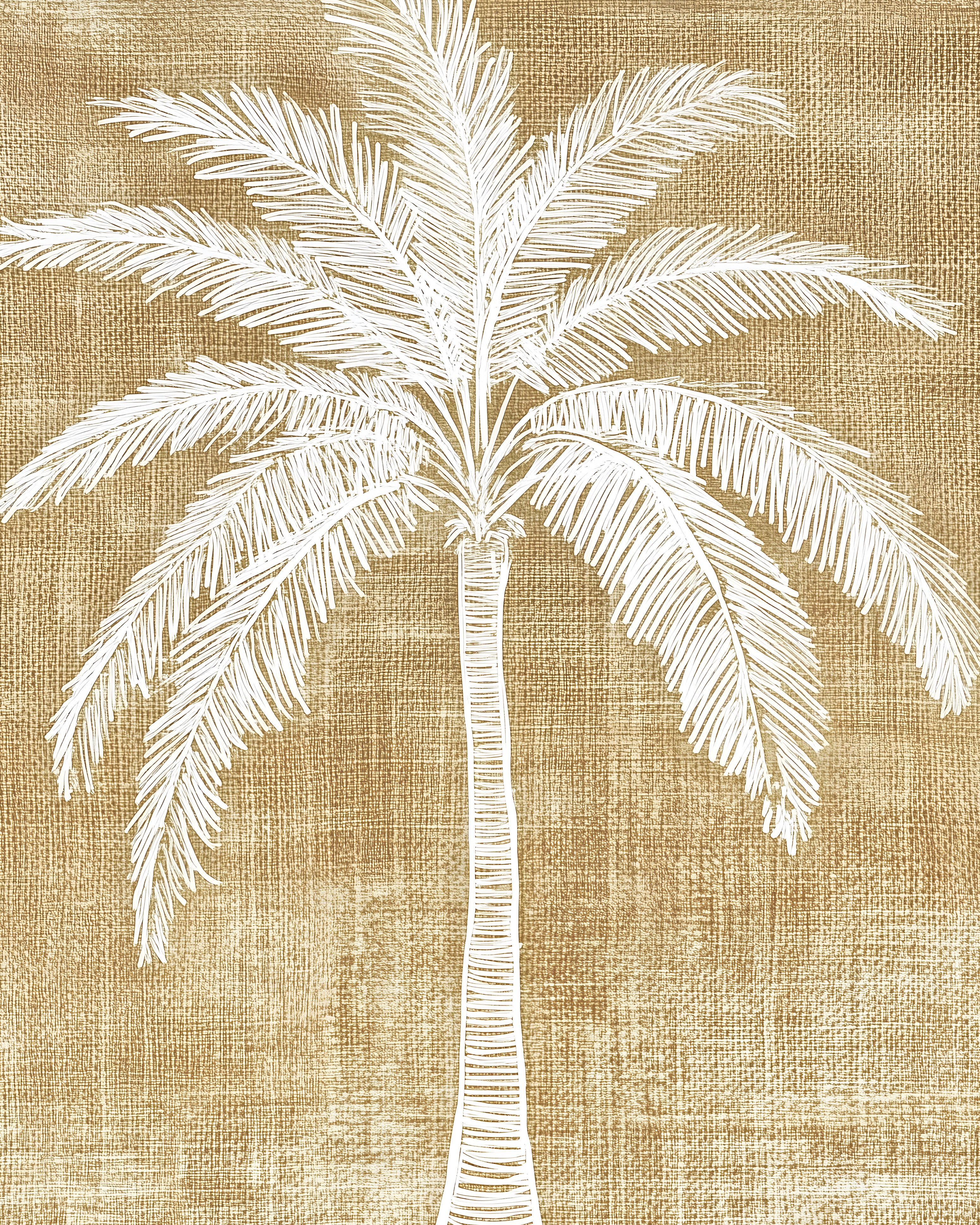 (HIRED) Framed - White Palm