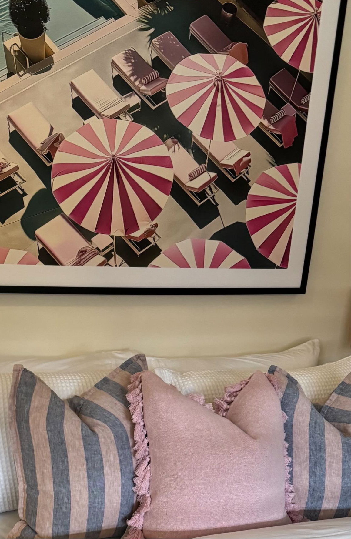 Framed - Palm Springs Pink Umbrellas
