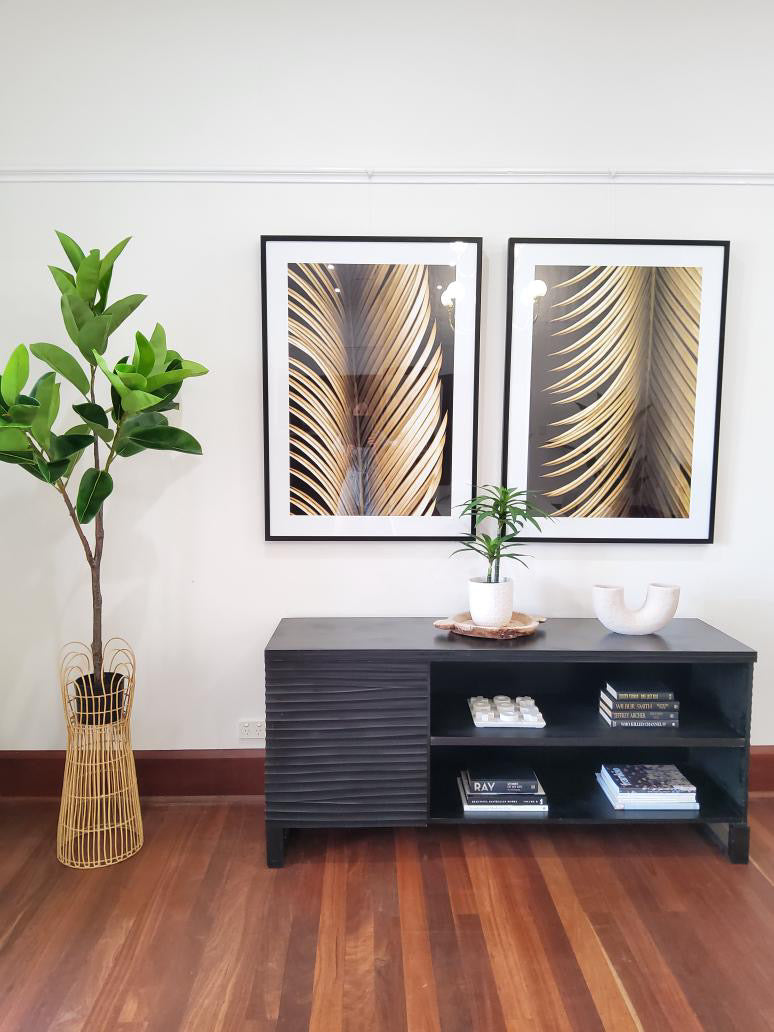 Framed Tropical Leaf - Print B