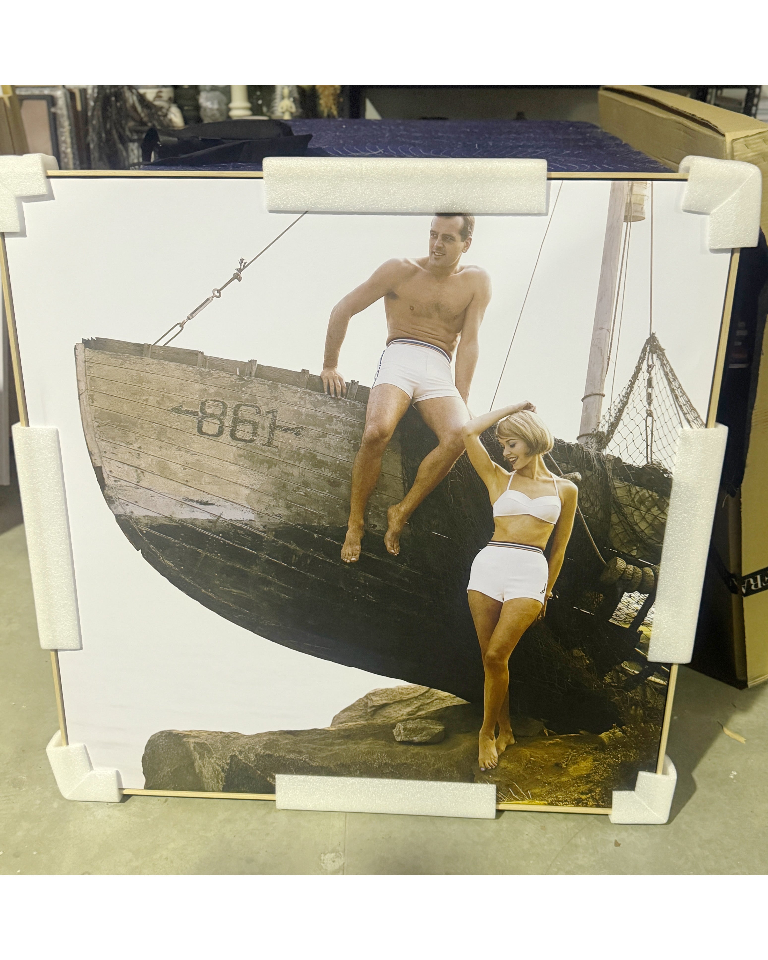 (HIRED) Framed - Vintage Shipwrecked (X- LARGE)