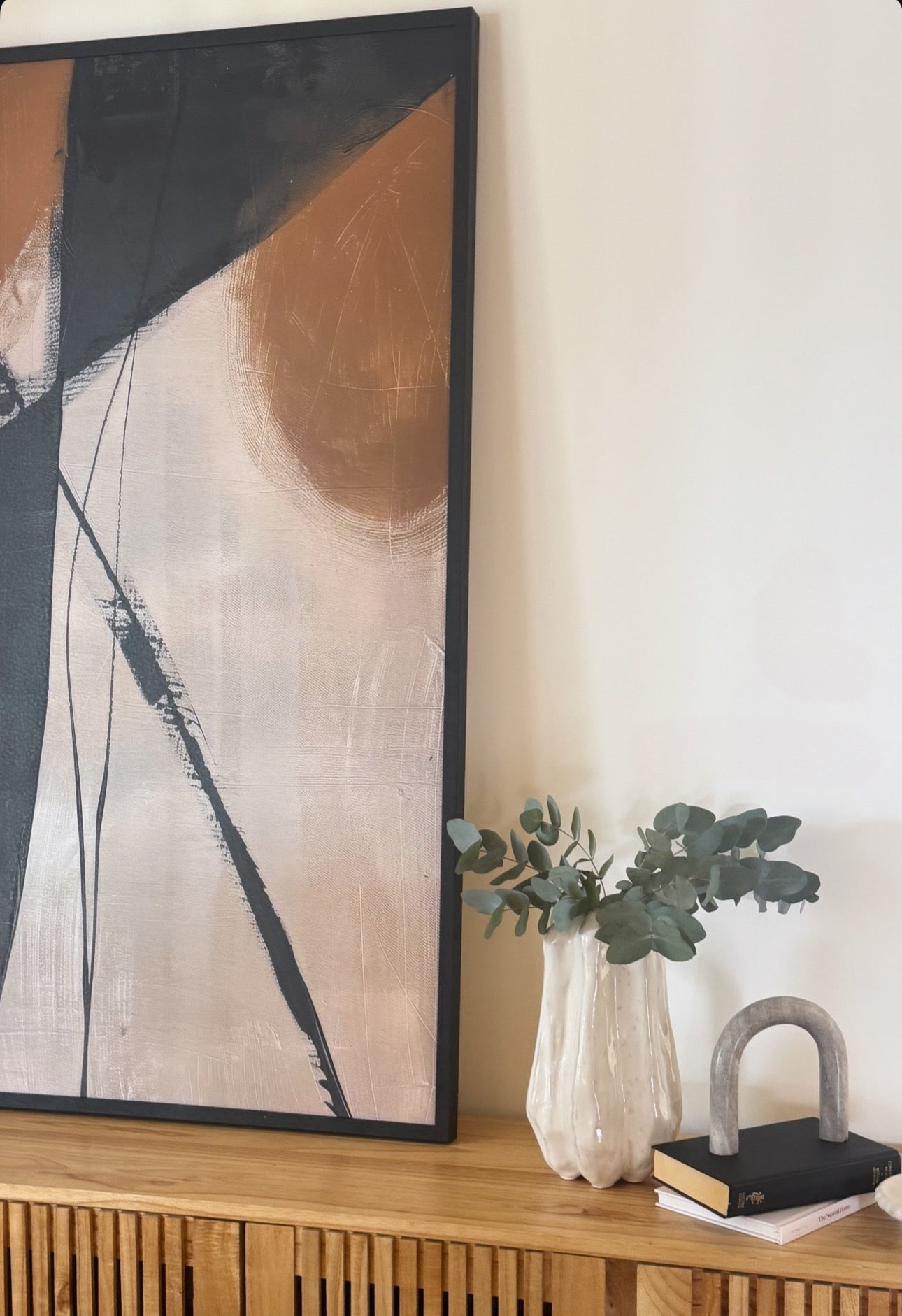 (HIRED) Framed - Tan Black Entwined