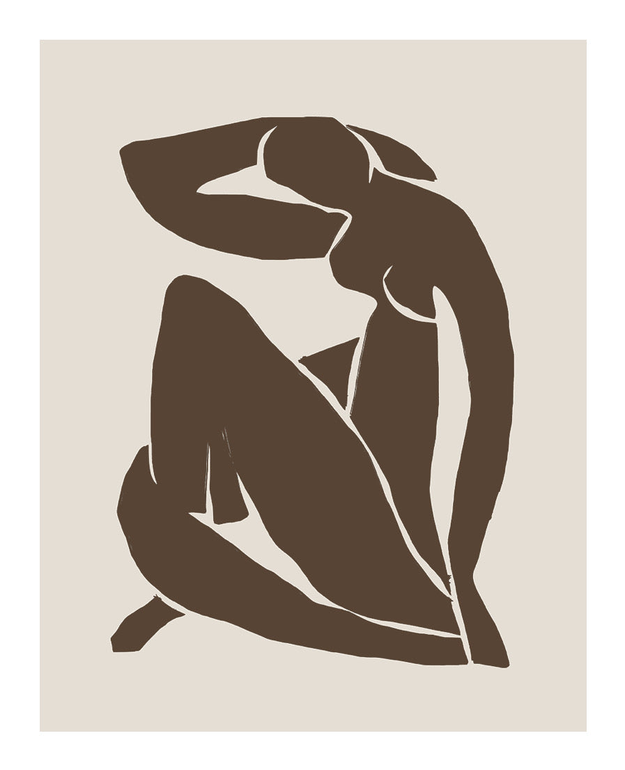 Framed - Silhouette Form in Chocolate