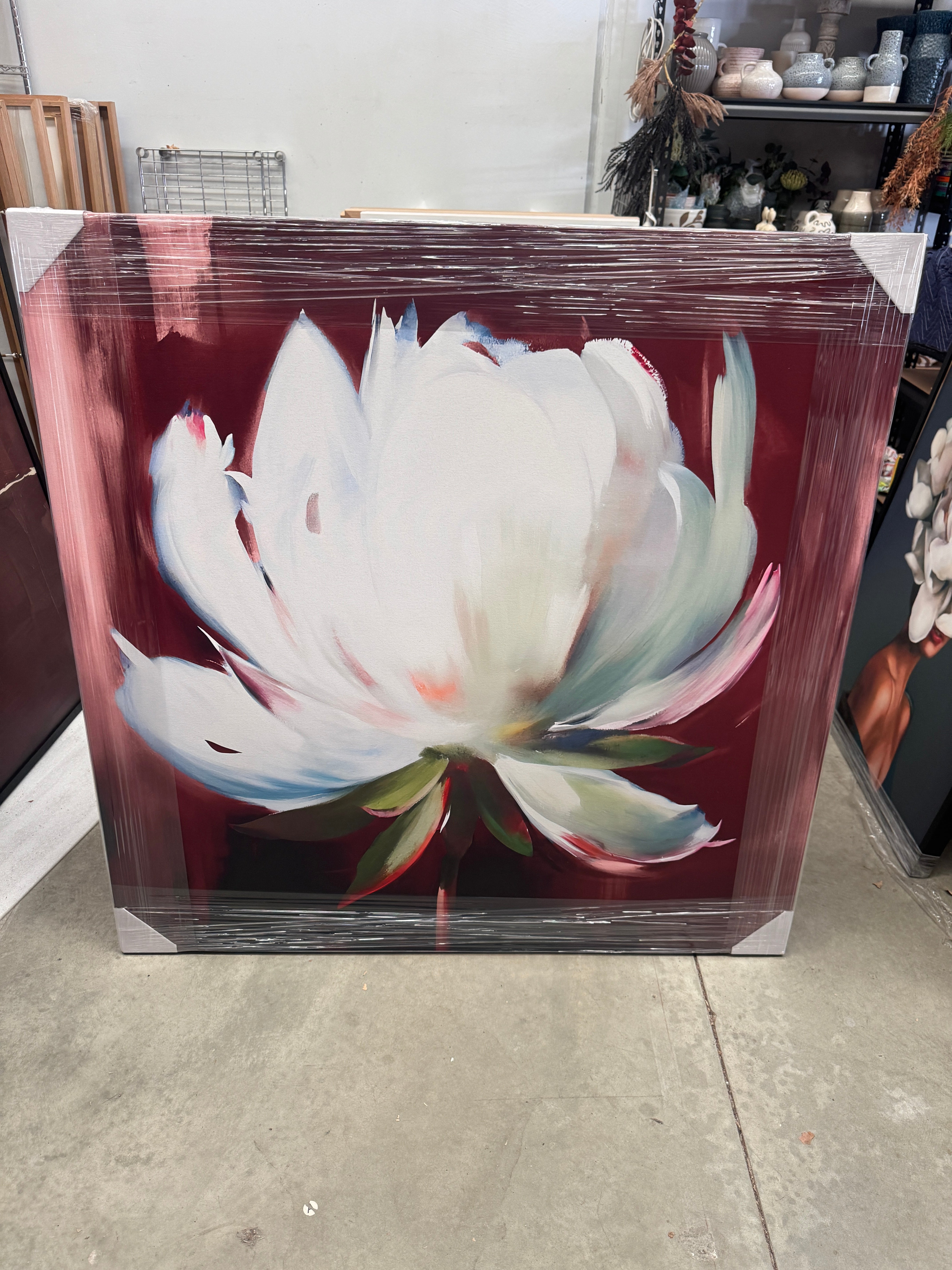 White Burgundy Blossom - Print A (X-Large)