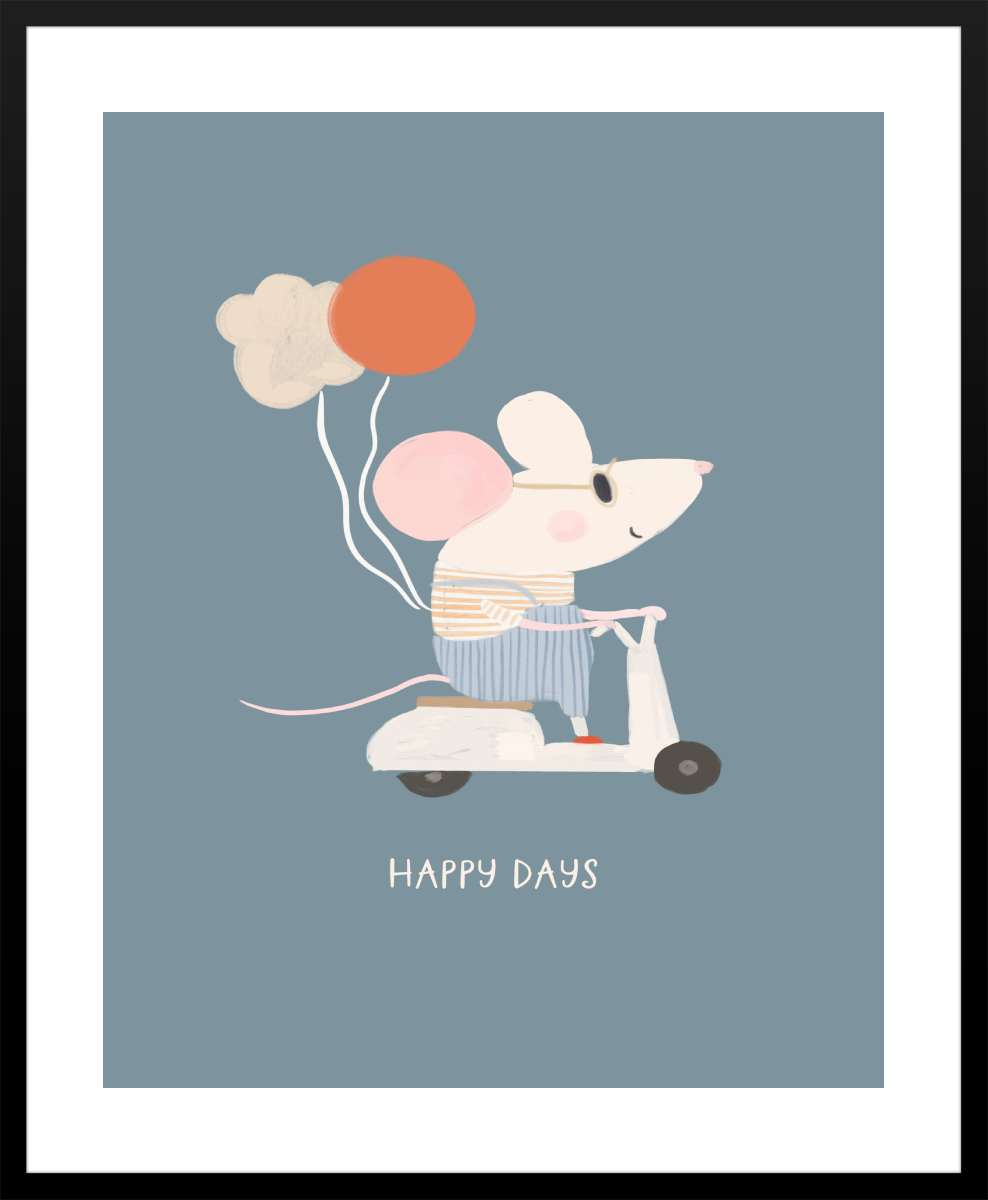 Black Frame with White Border