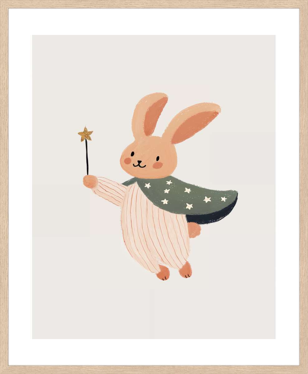 Oak Frame with White Border