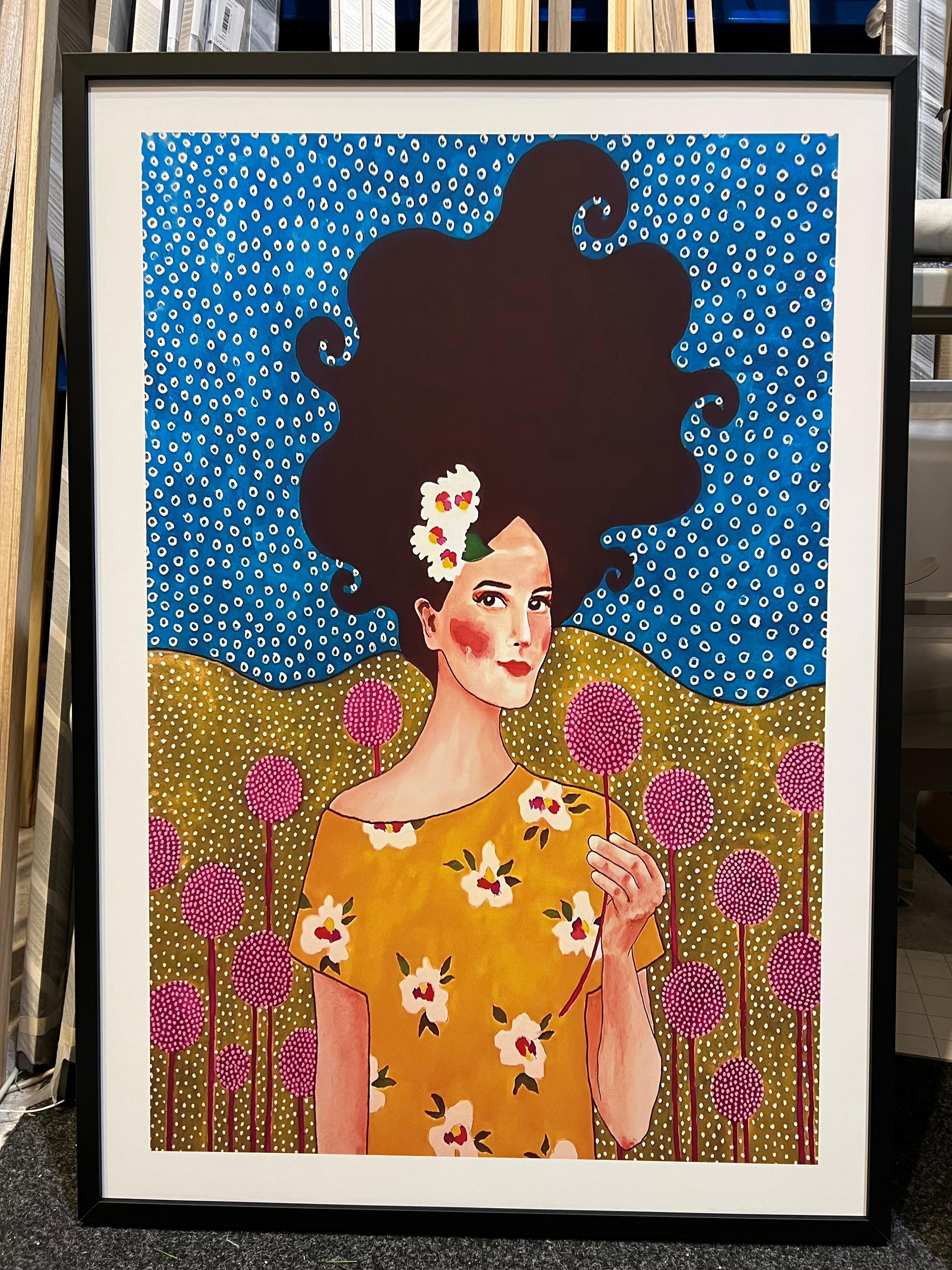 Framed - Fashion Flower Girl - Print B