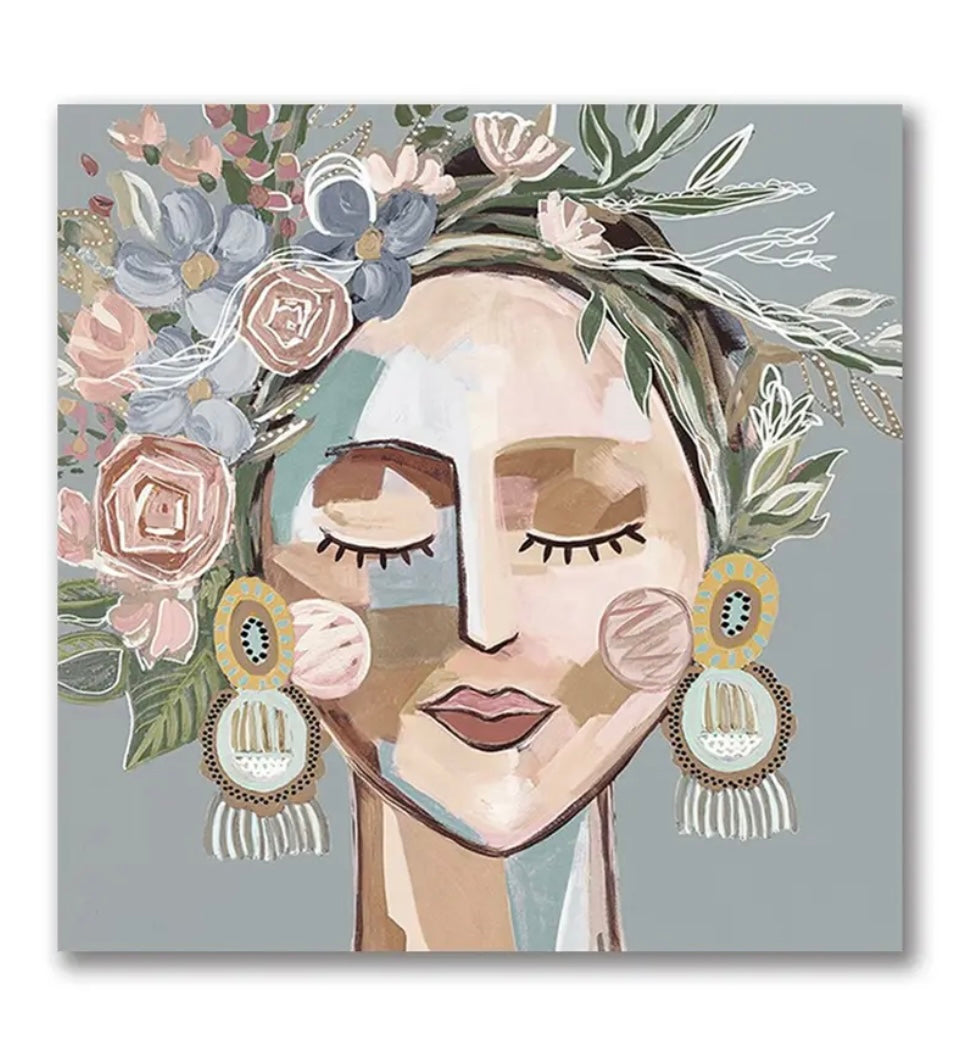 (HIRED) Abstract Woman in Sage