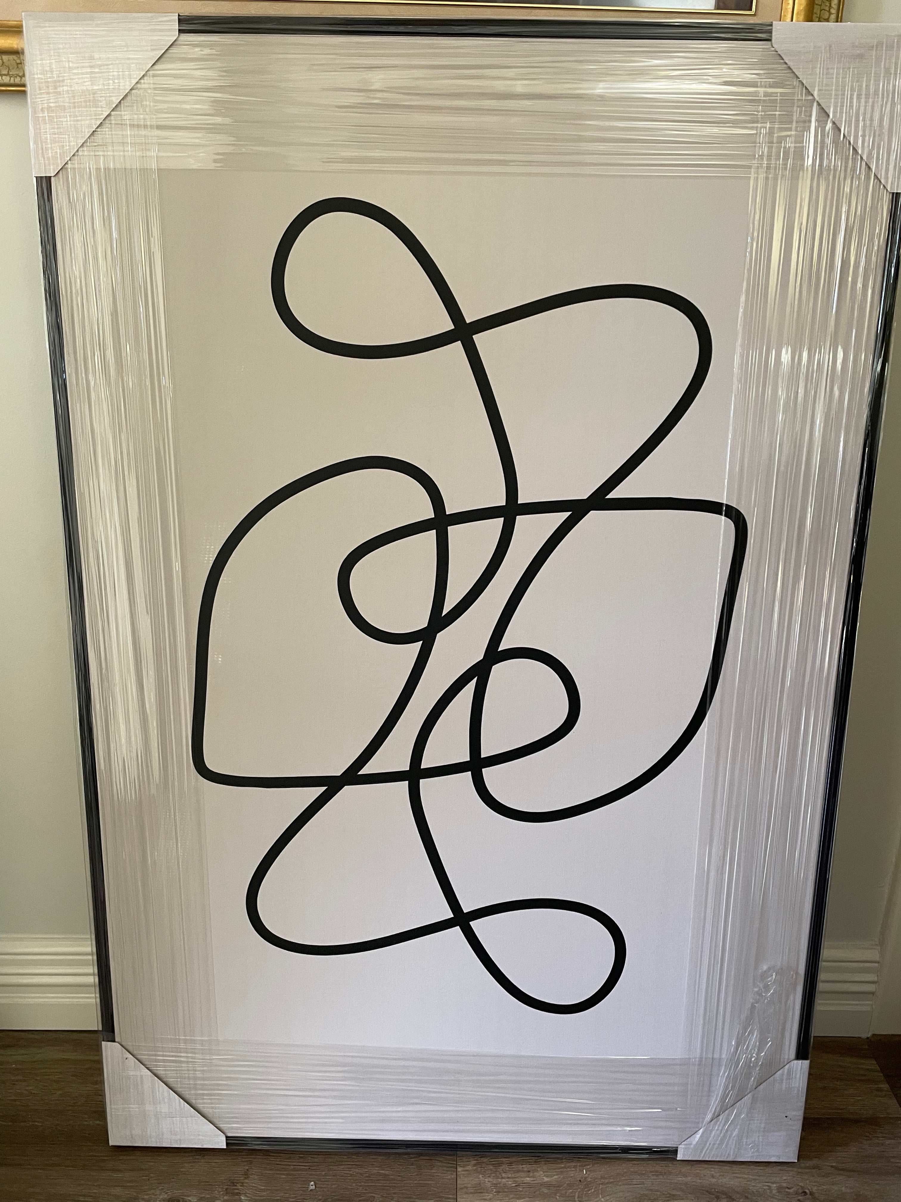 (HIRED) Framed - Line Art Abstract