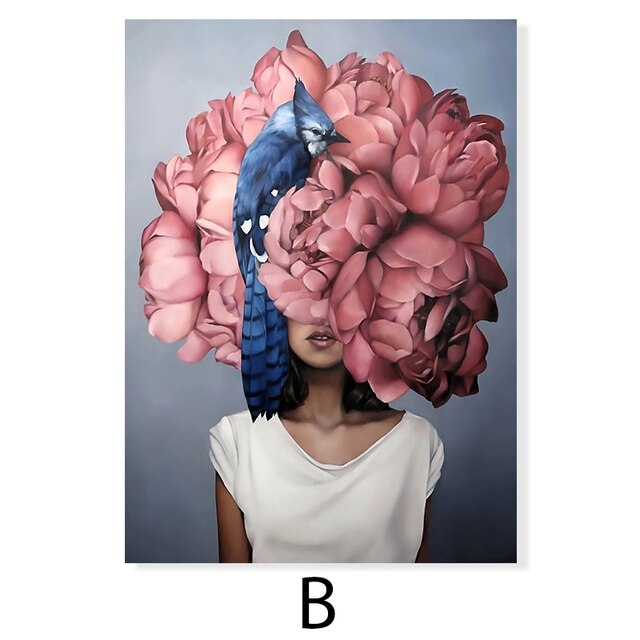 (HIRED) Framed Abstract Modern Gal - Print B