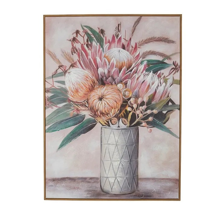(HIRED) Alba - Protea Oak Framed Oil Painting (60 x 80cm)