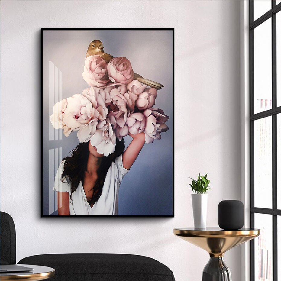 (HIRED) Framed Abstract Modern Gal - Print A