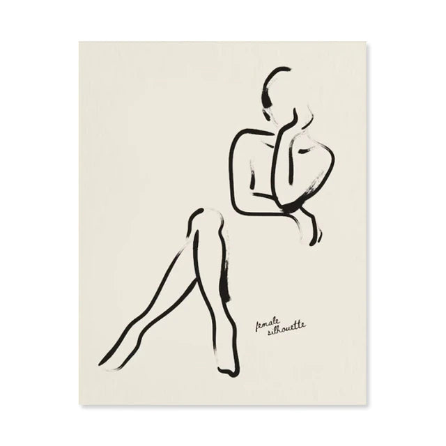 Line Drawing - Woman Silhouette