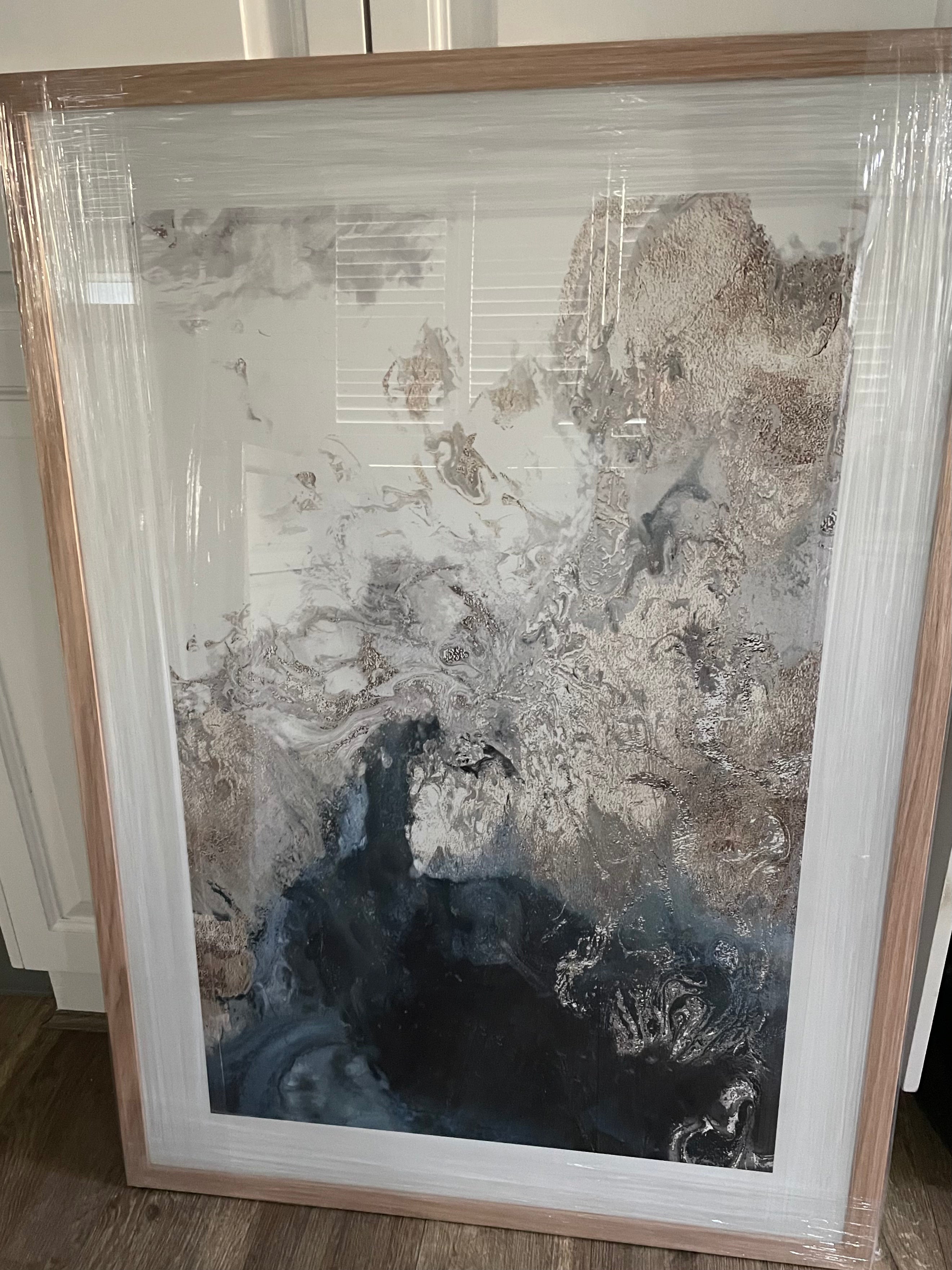 Framed - Ocean Splash - Indigo
