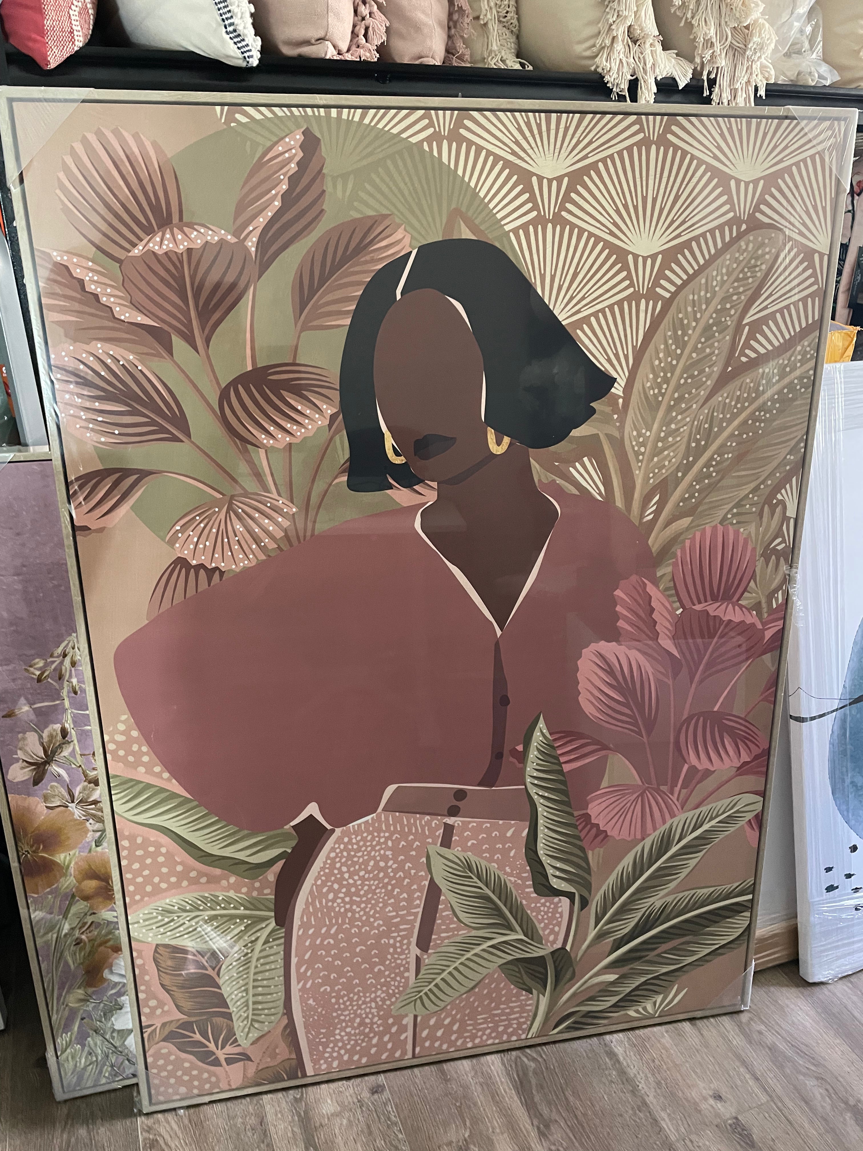 (HIRED) Framed Modern Abstract Woman