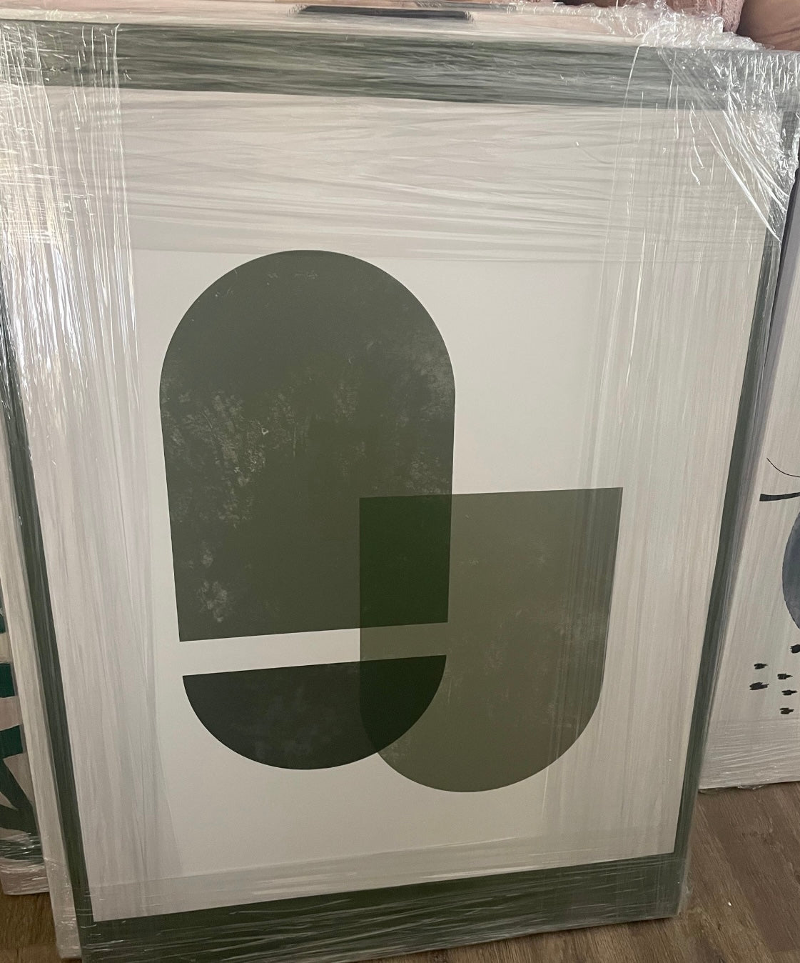 Modern Abstract Olive - Print C