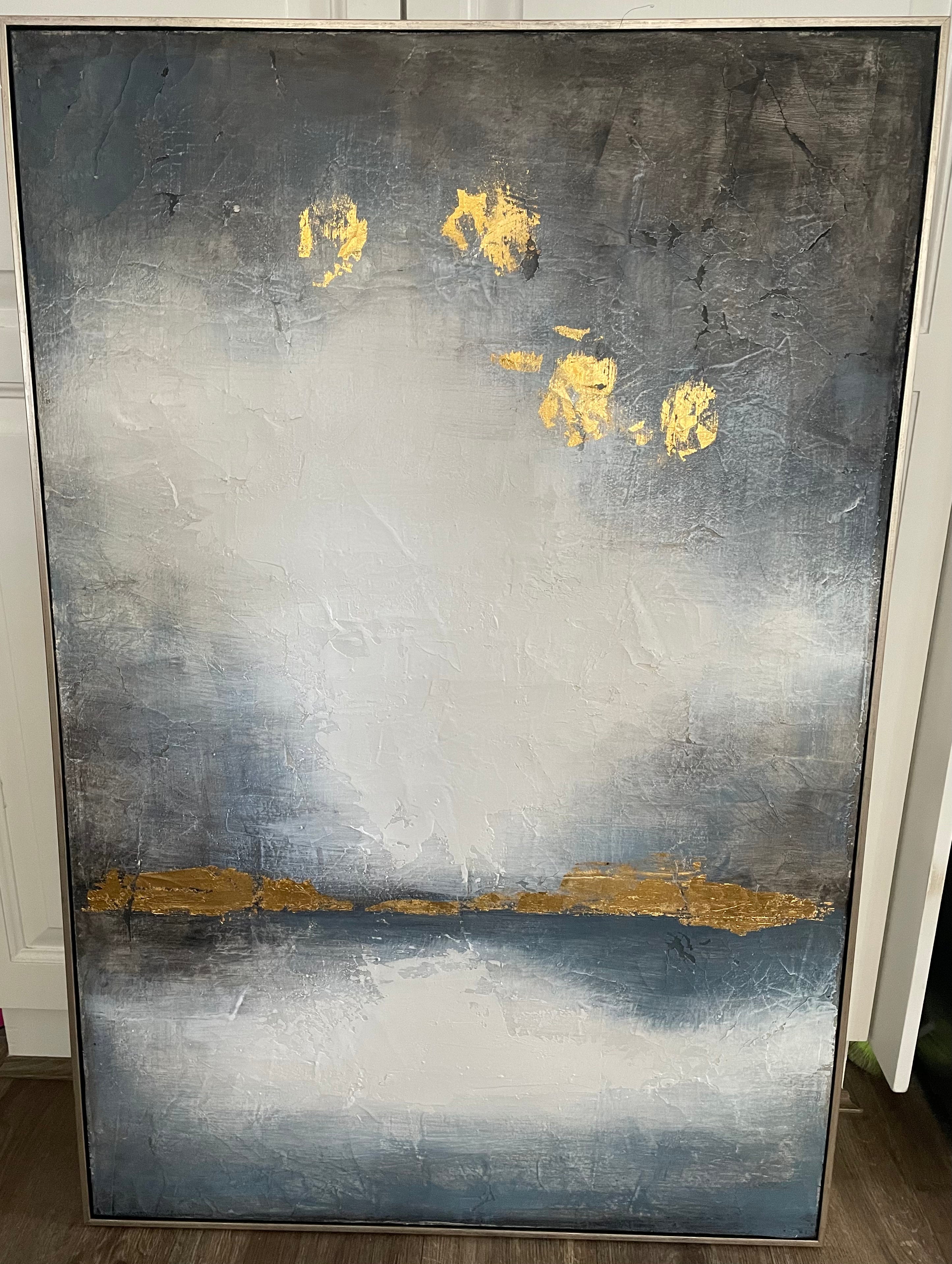 Framed Highland Embellished Canvas