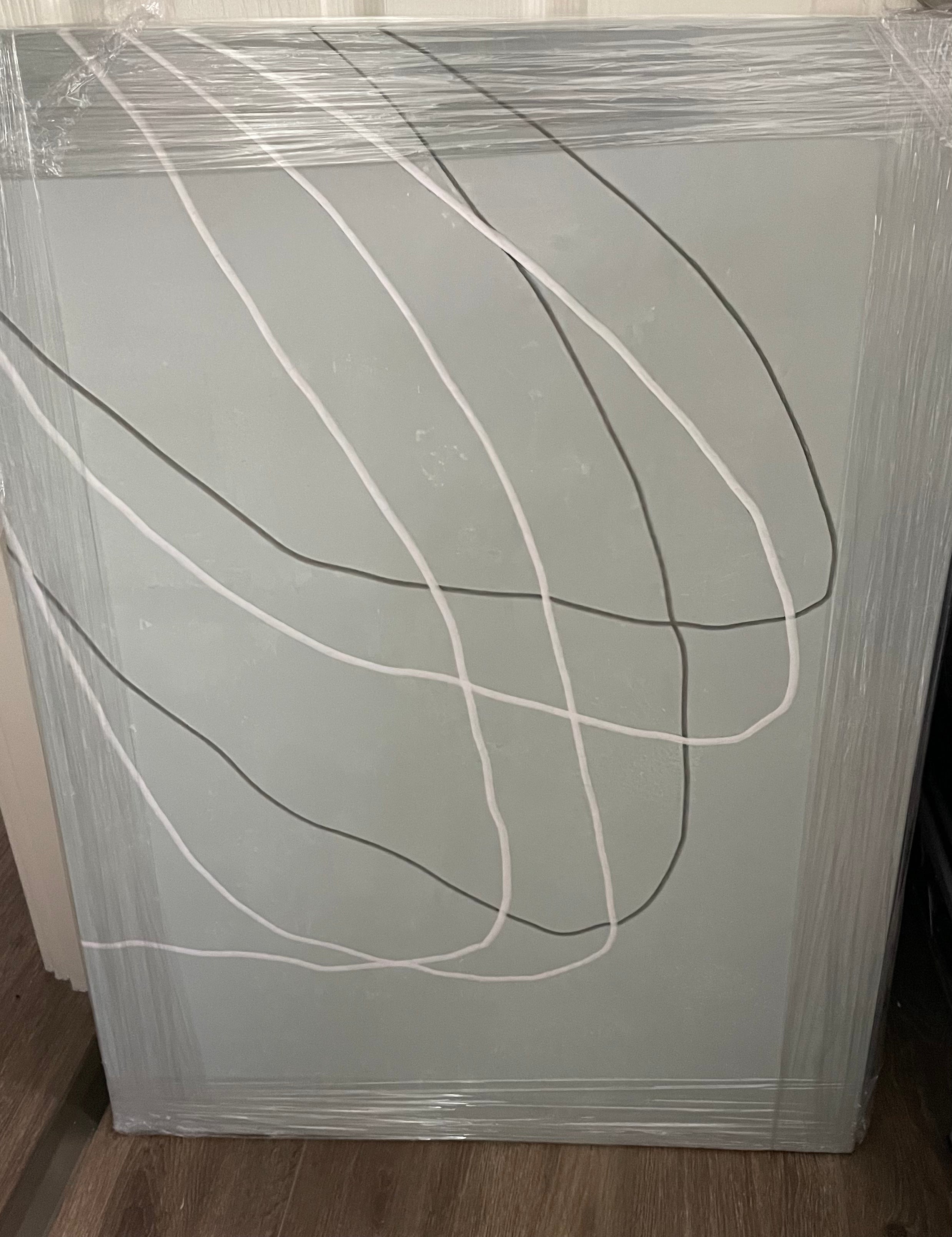 (HIRED) Modern Abstract Waves in Sage - Print A