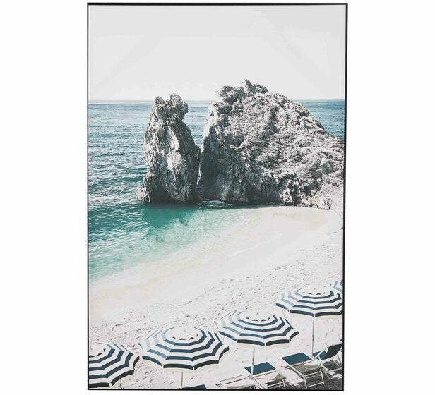 (HIRED) Framed Blue Umbrellas