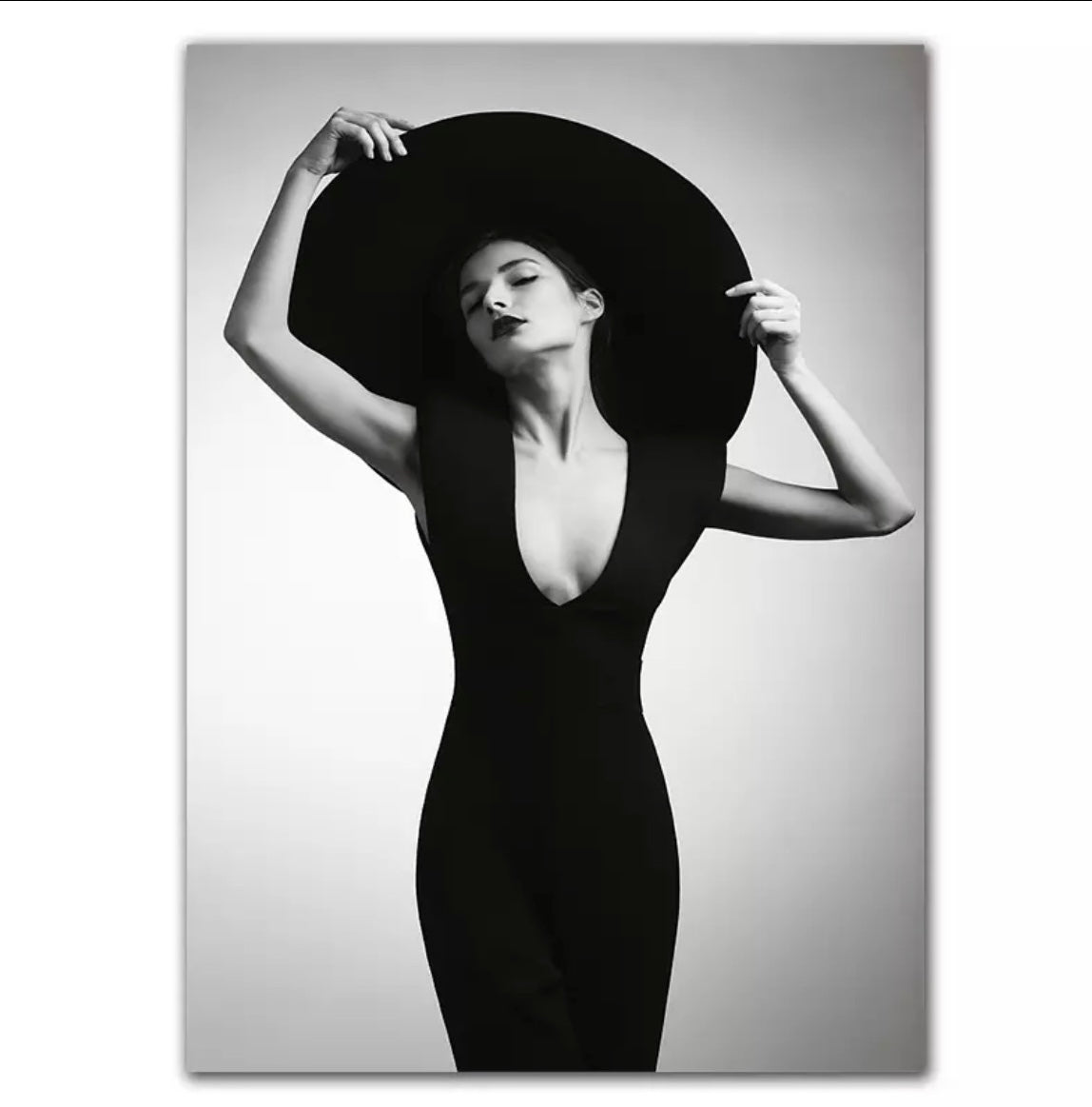 Framed Photo Portrait Black & White - Print D