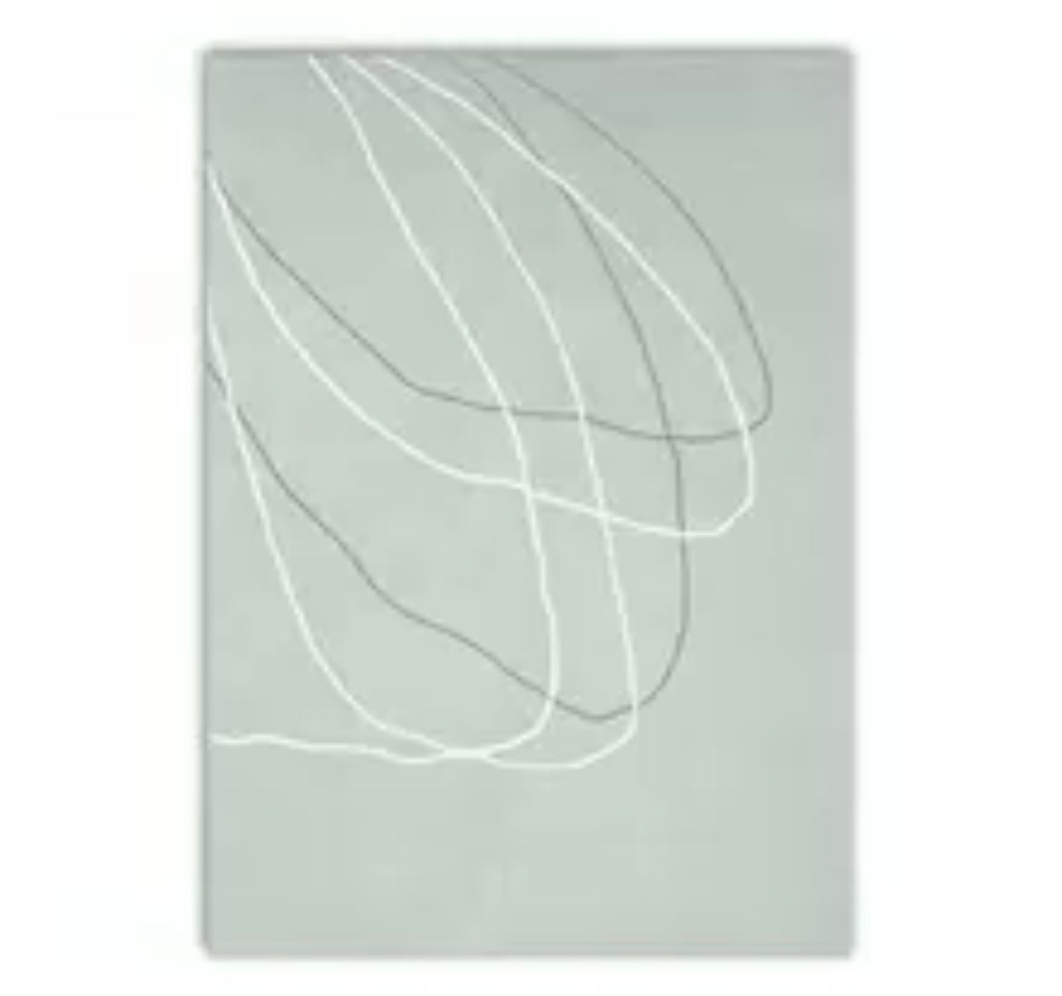 (HIRED) Modern Abstract Waves in Sage - Print A