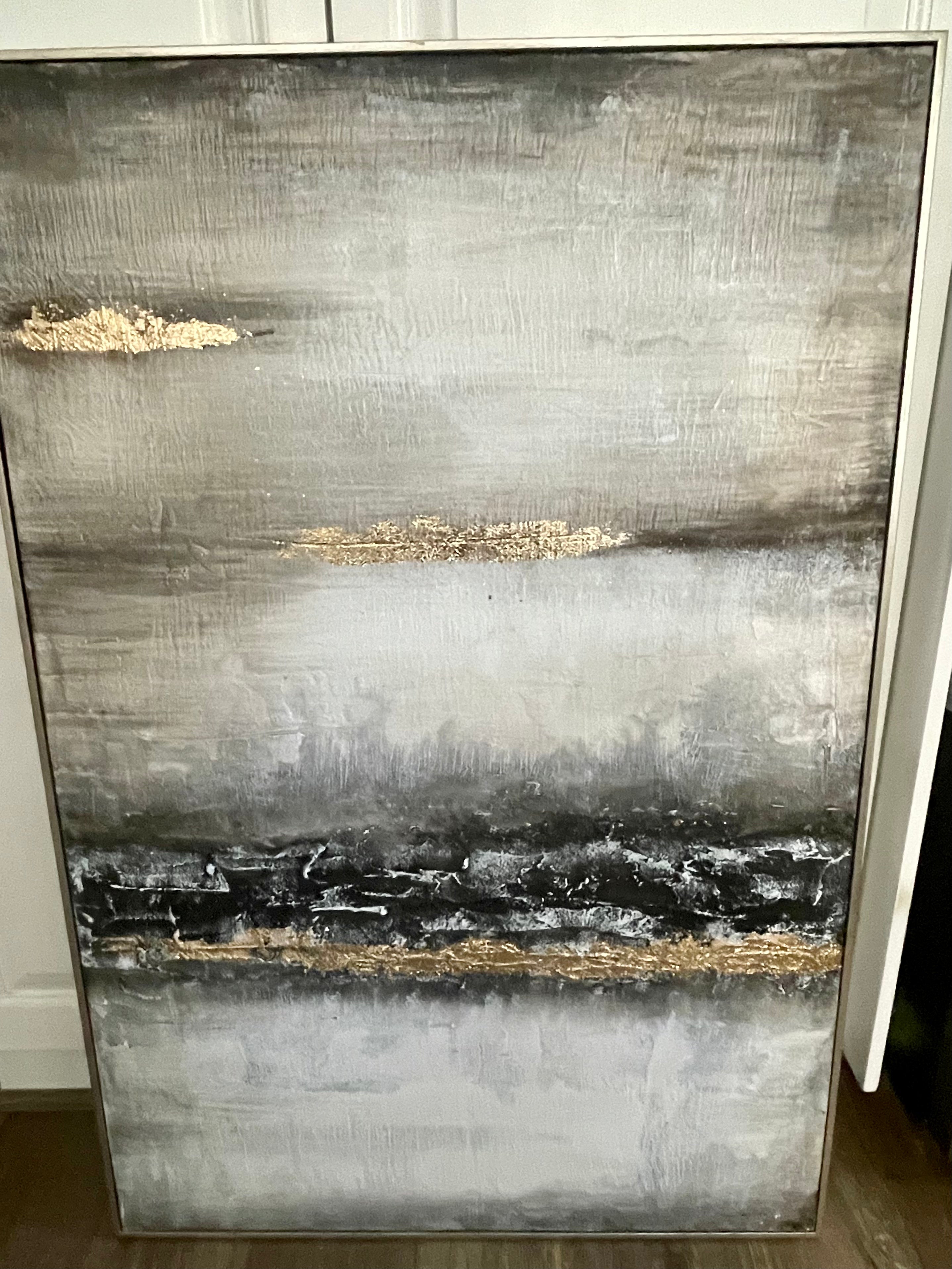 Framed Illumination Embellished Canvas